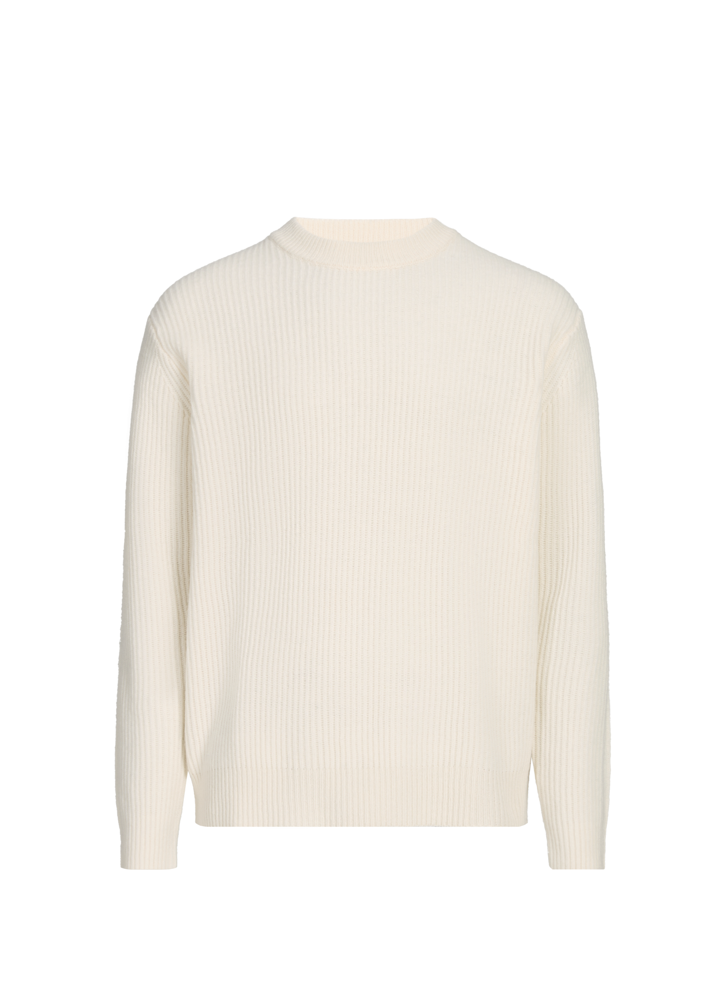 Pull col rond en laine LES DEUX Blanc