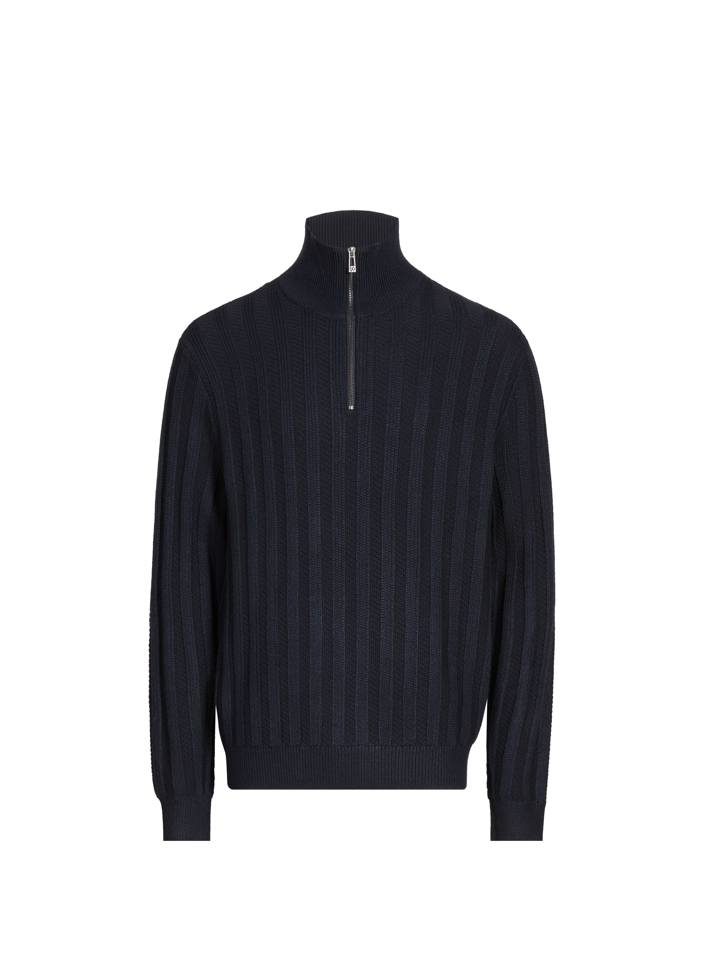 ARMANI EXCHANGE Wool blend zip-up sweater Blue