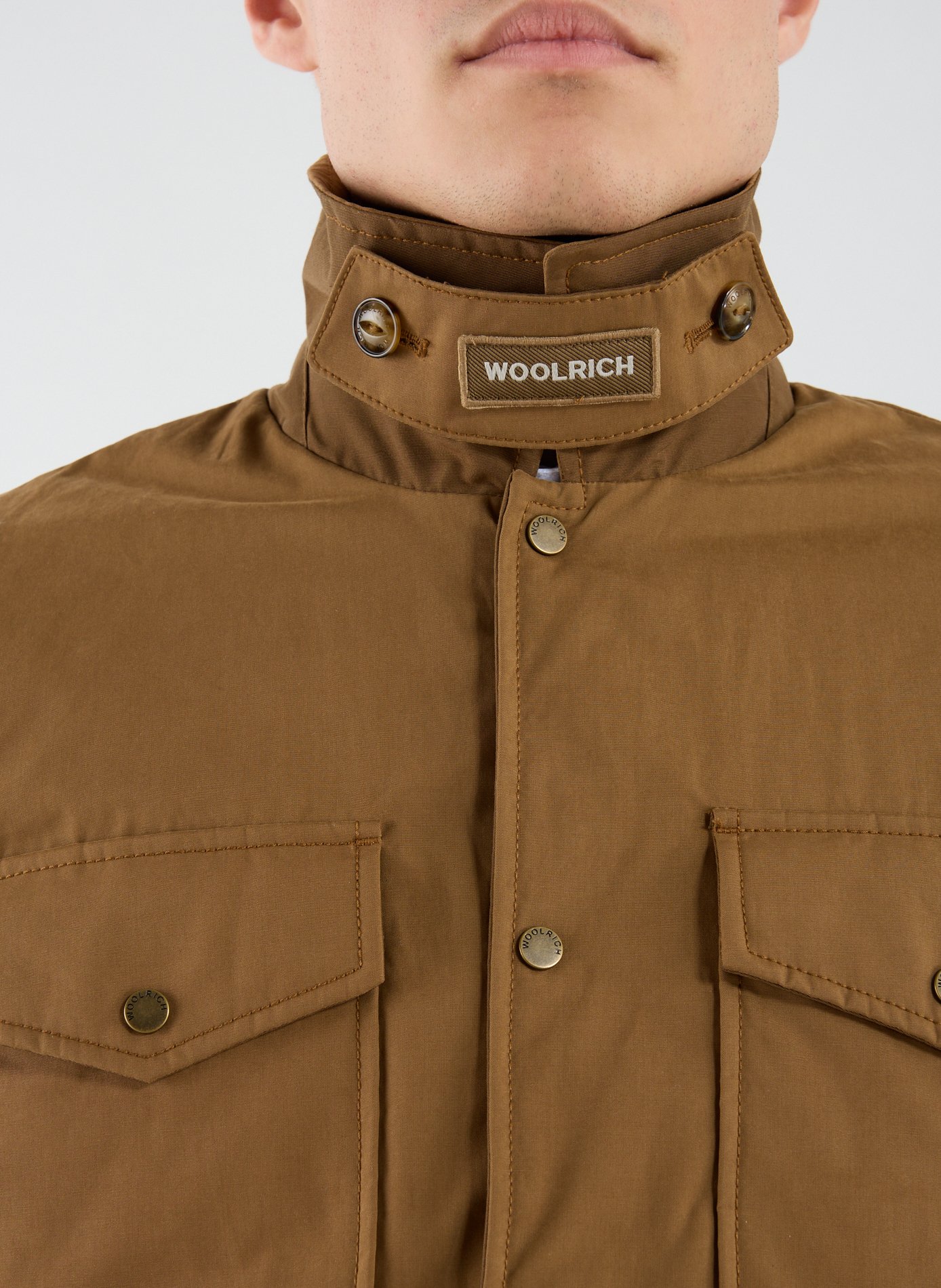Surchemise droite col classique WOOLRICH Marron