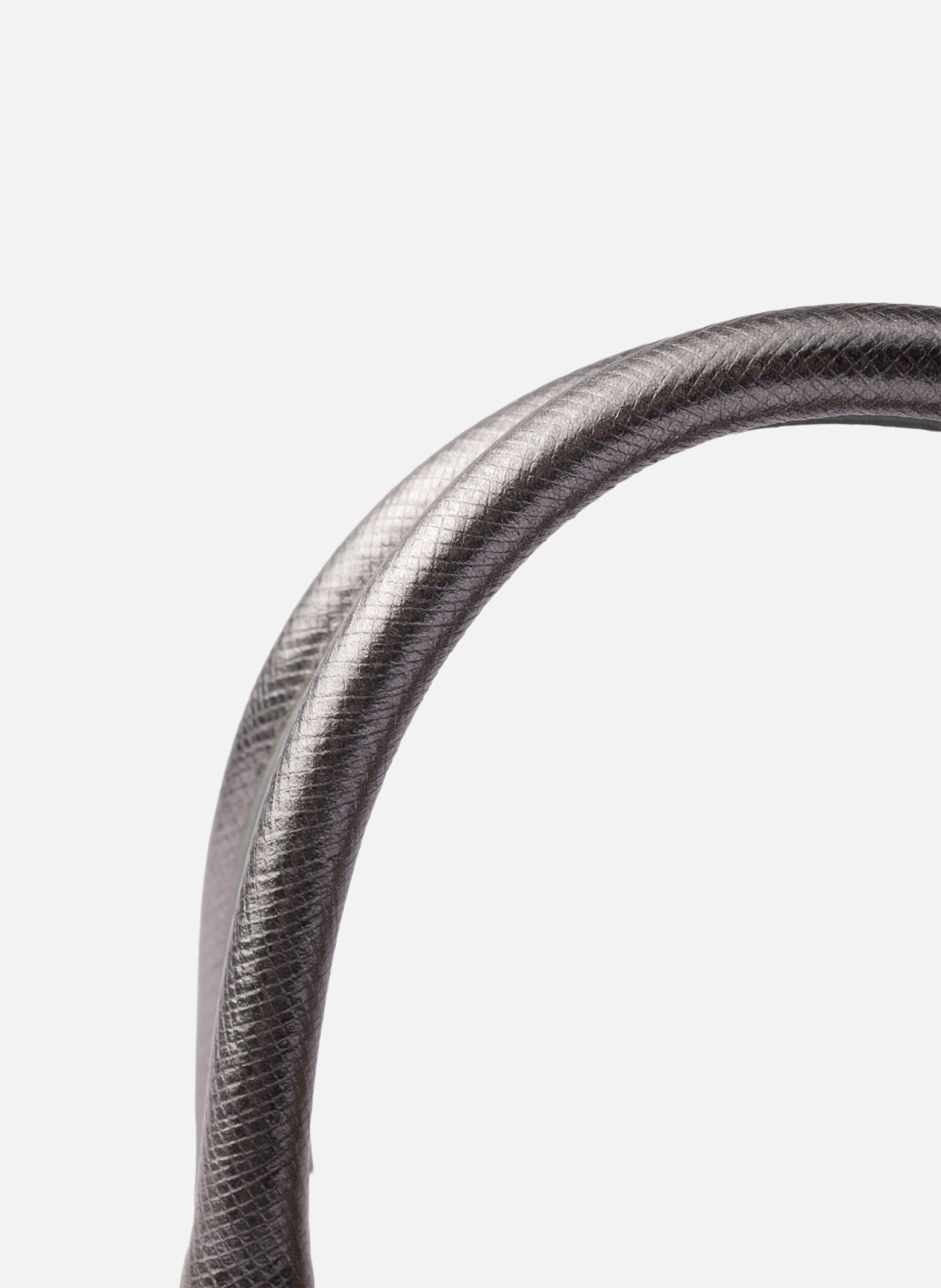 Mini sac prada galleria en cuir saffiano verni PRADA Argent