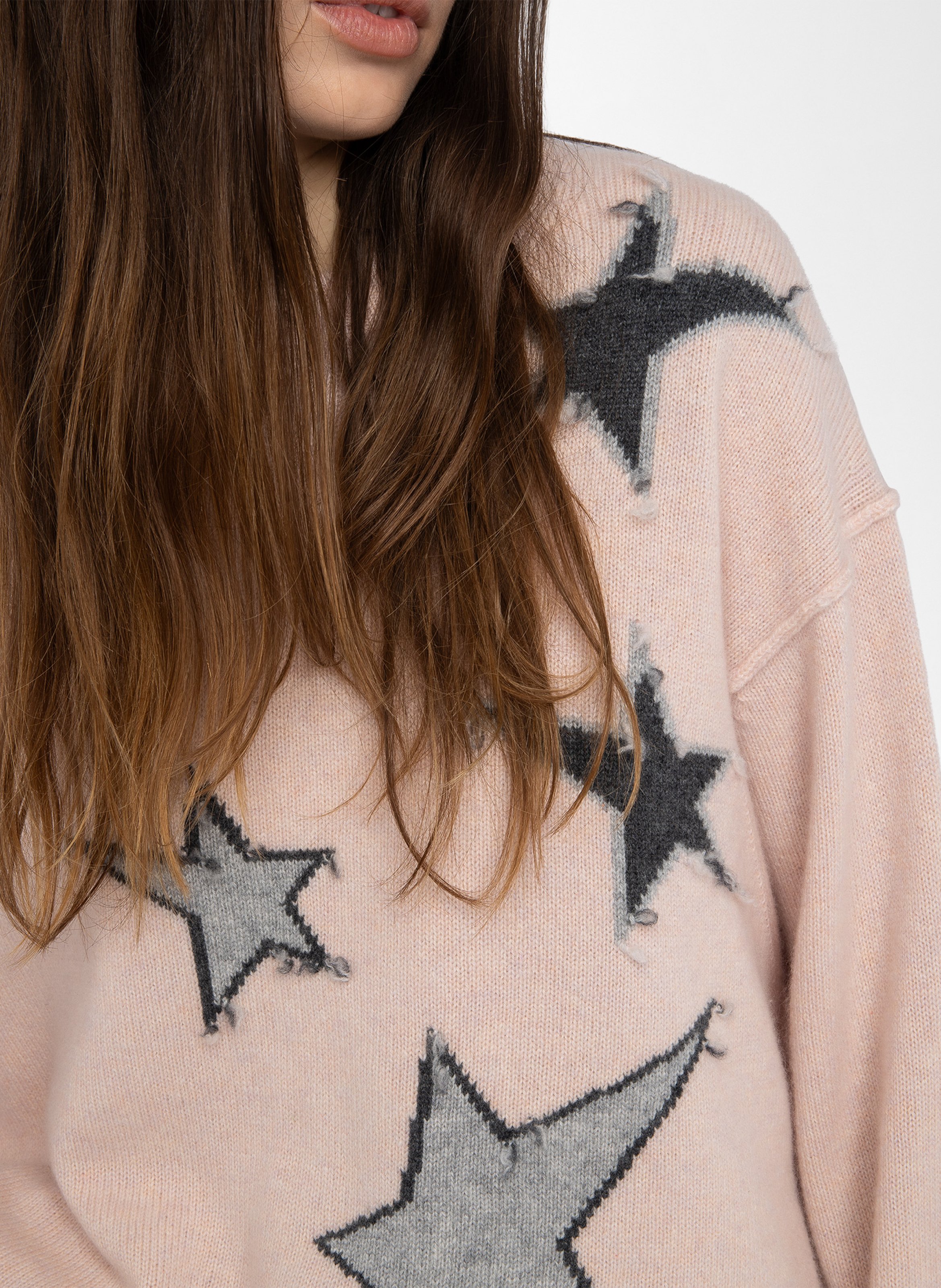 Pull col rond en cachemire markuz ZADIG&VOLTAIRE Rose