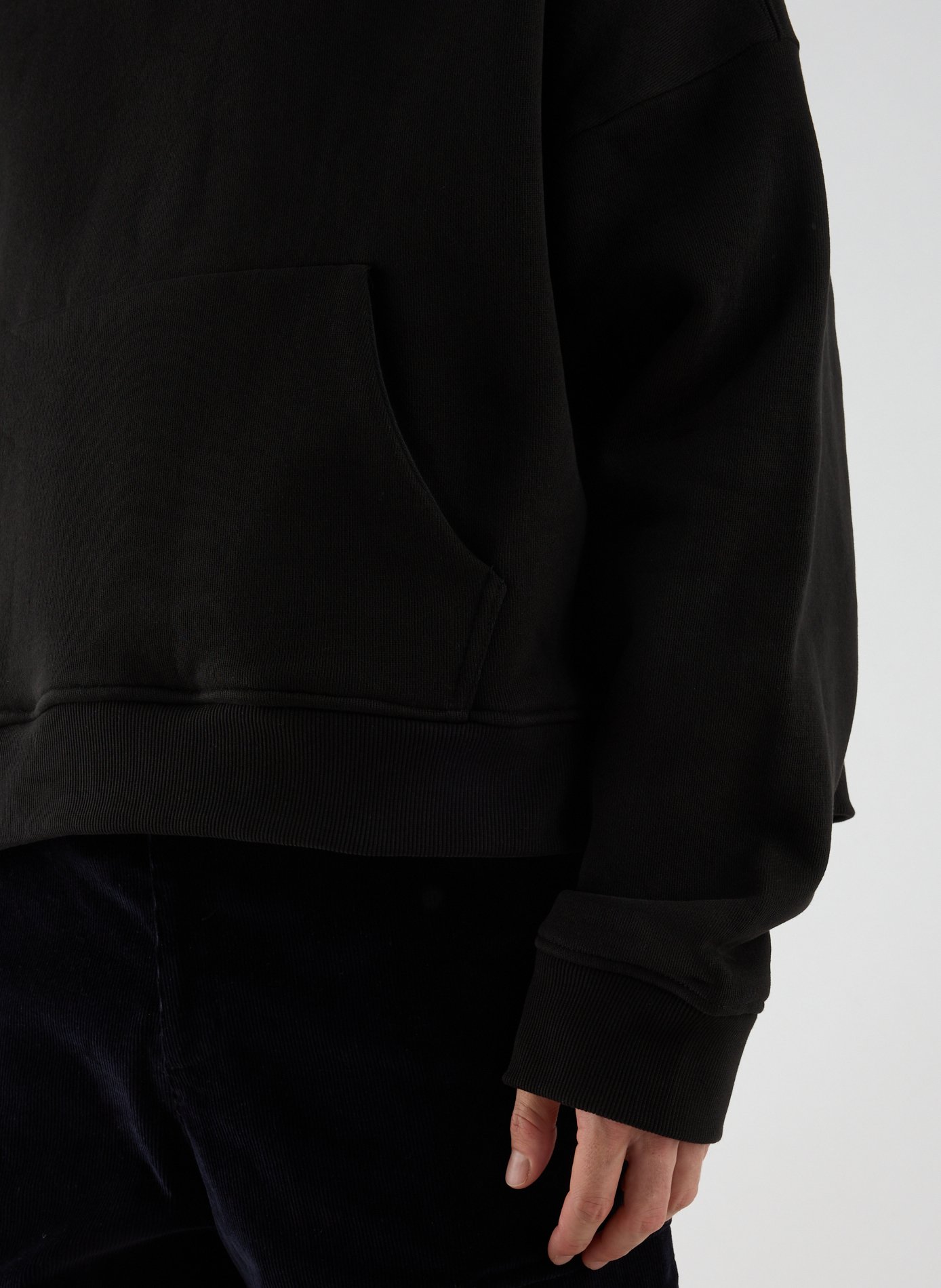 Effen katoenen sweatshirt ENTIRE STUDIOS Zwart