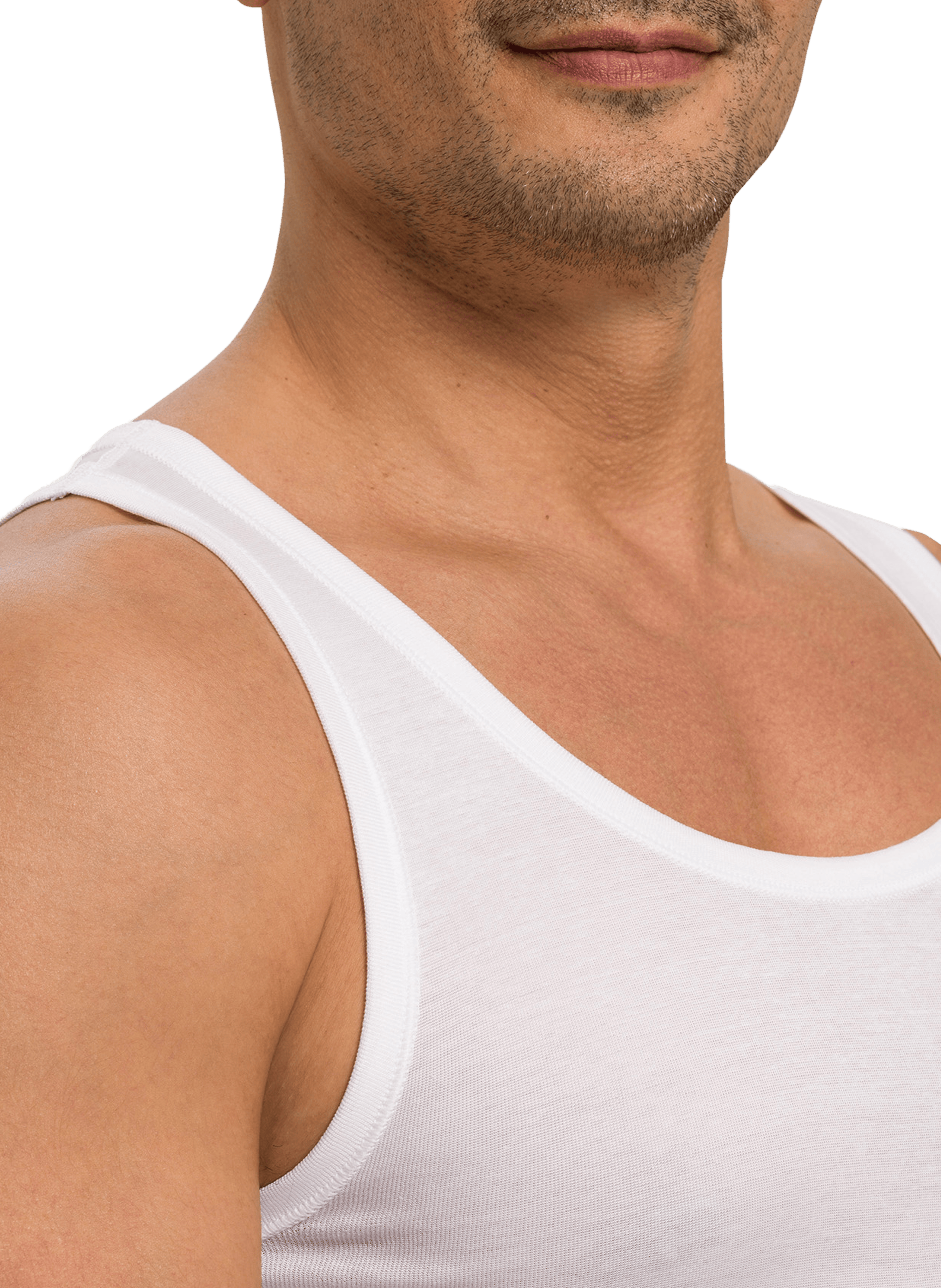 Cotton tank top HANRO White