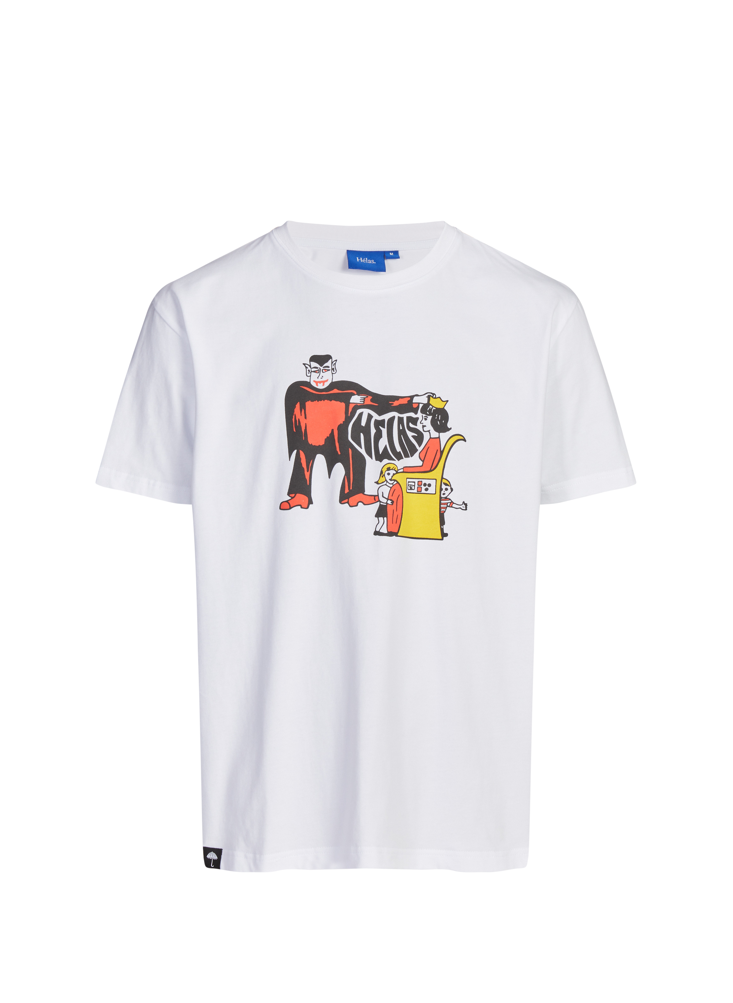Straight Vampire cotton T-shirt HELAS CAPS White