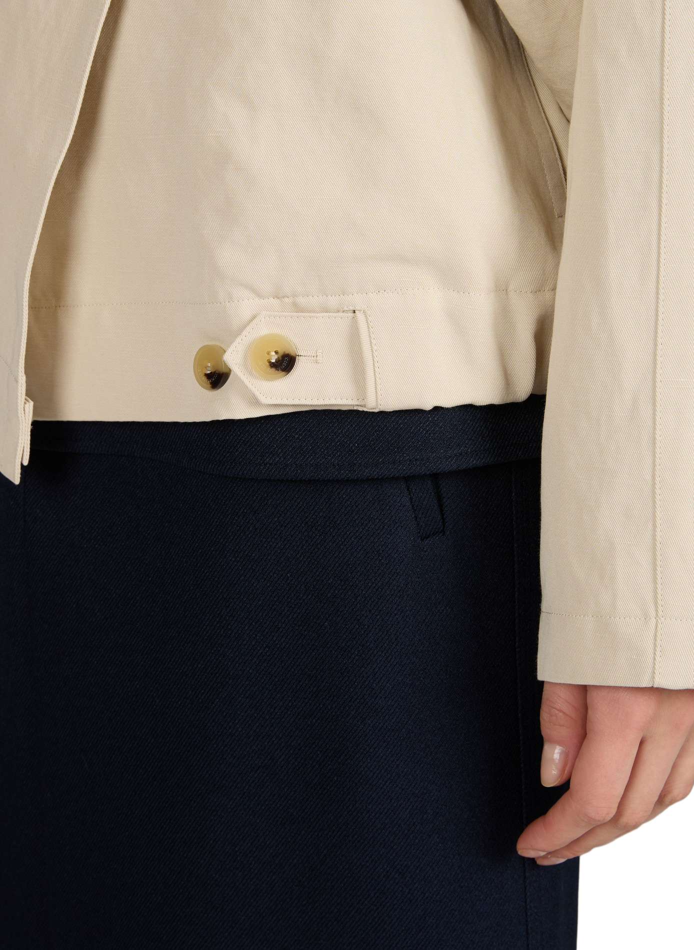 Lightweight jacket in cotton and linen LE 17 SEPTEMBRE Beige