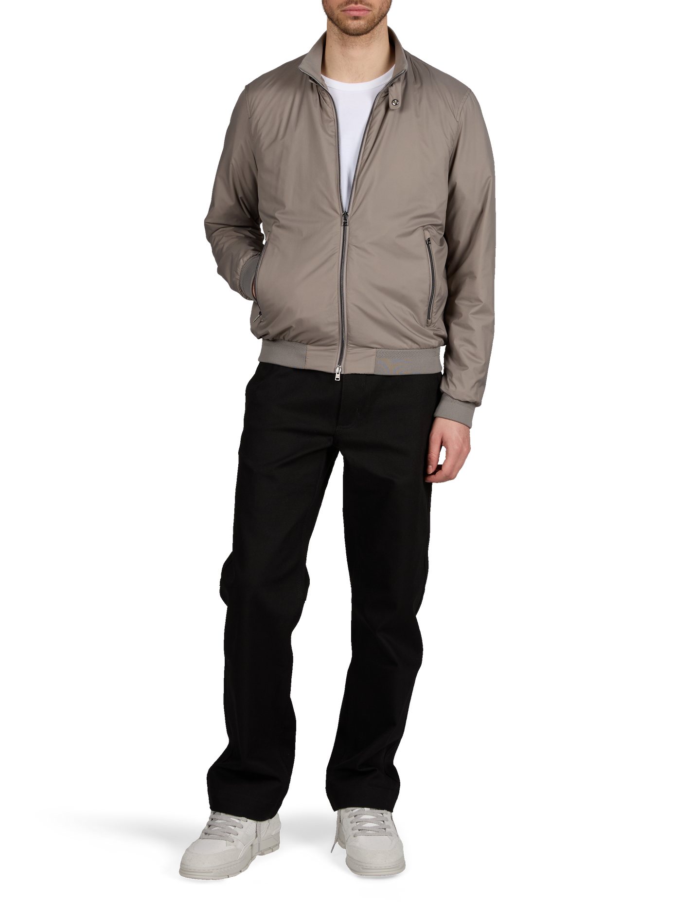 Solid high-neck jacket HERNO Beige