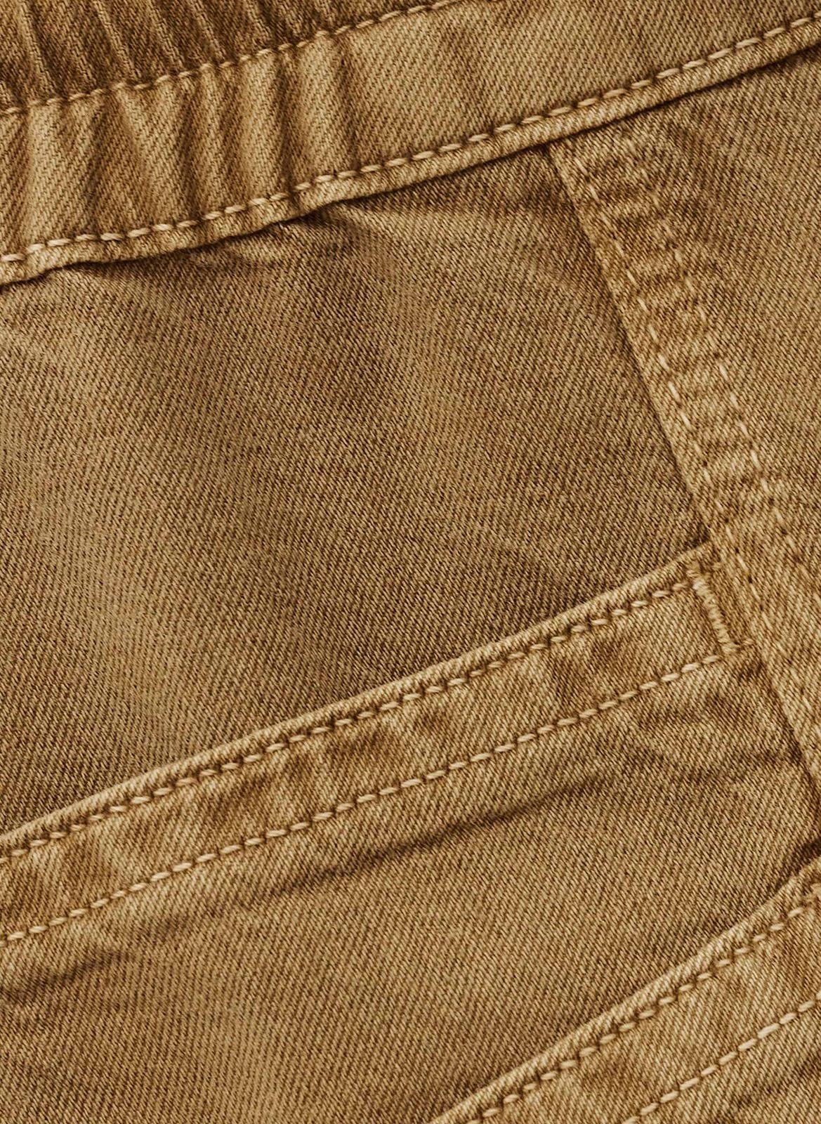 Pantalon droit en coton mélangé fima BA&SH Marron