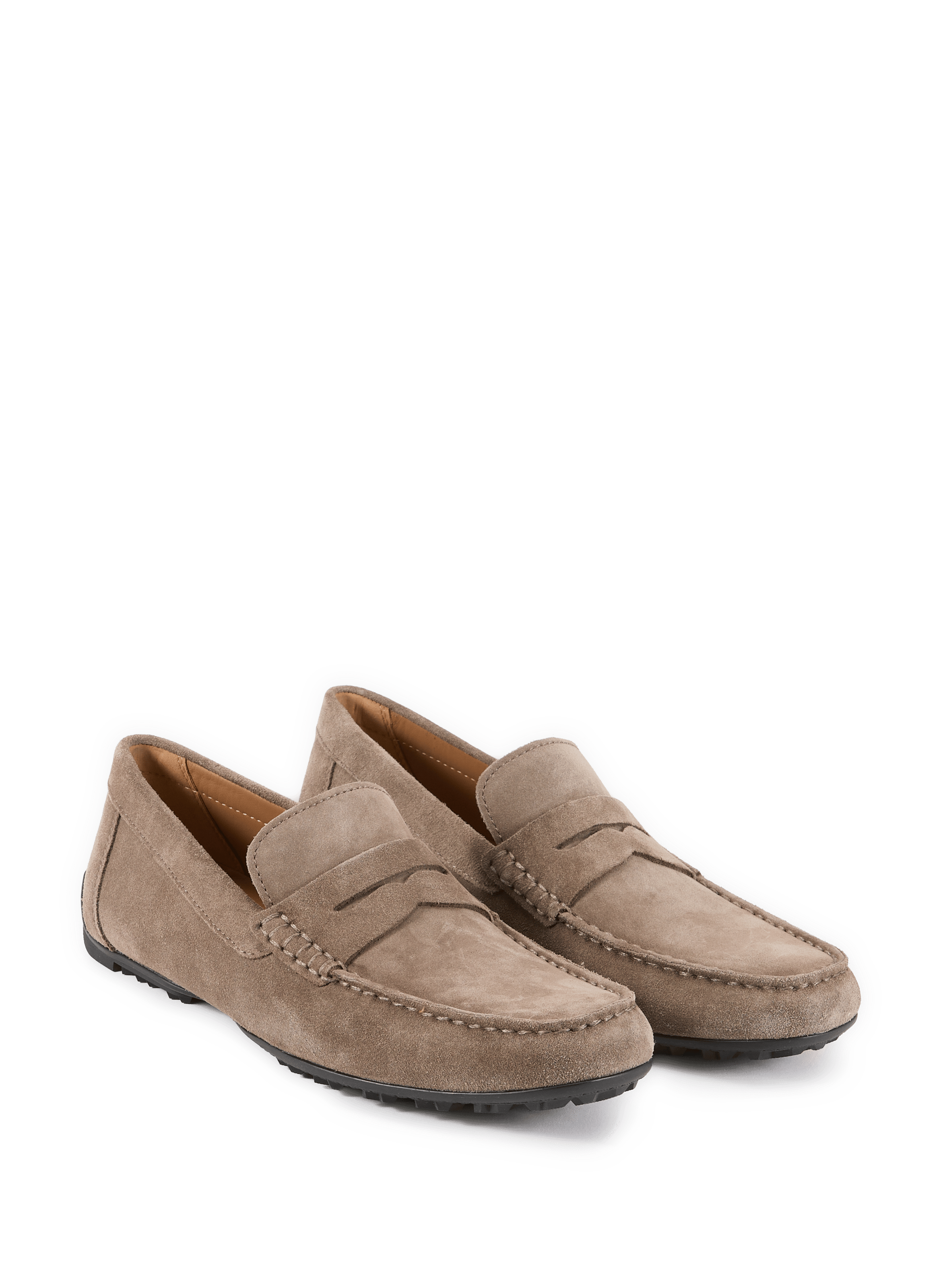 Kosmopolis suede leather moccasins GEOX Grey
