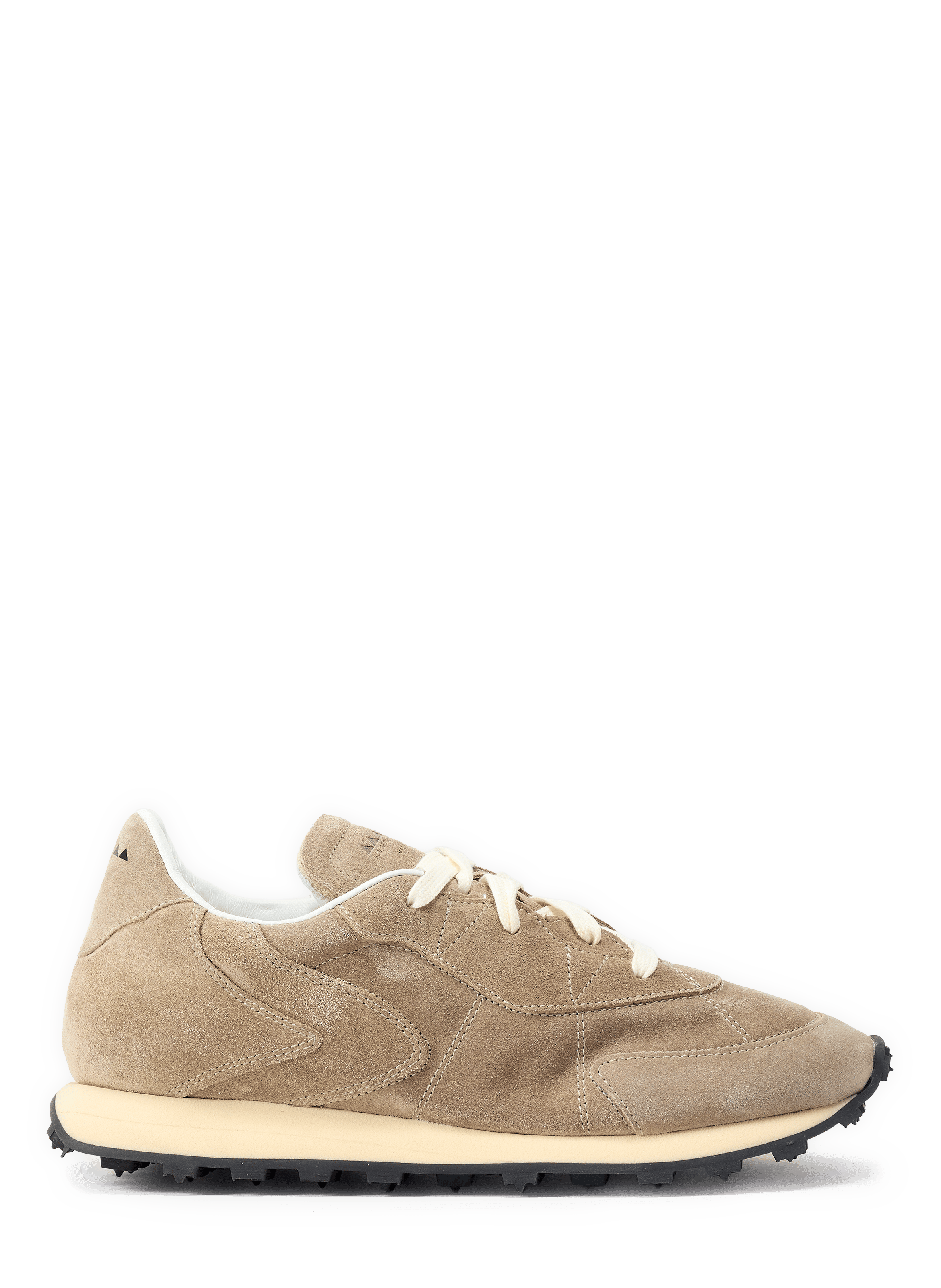 Suede leather sneakers RUN OF Beige