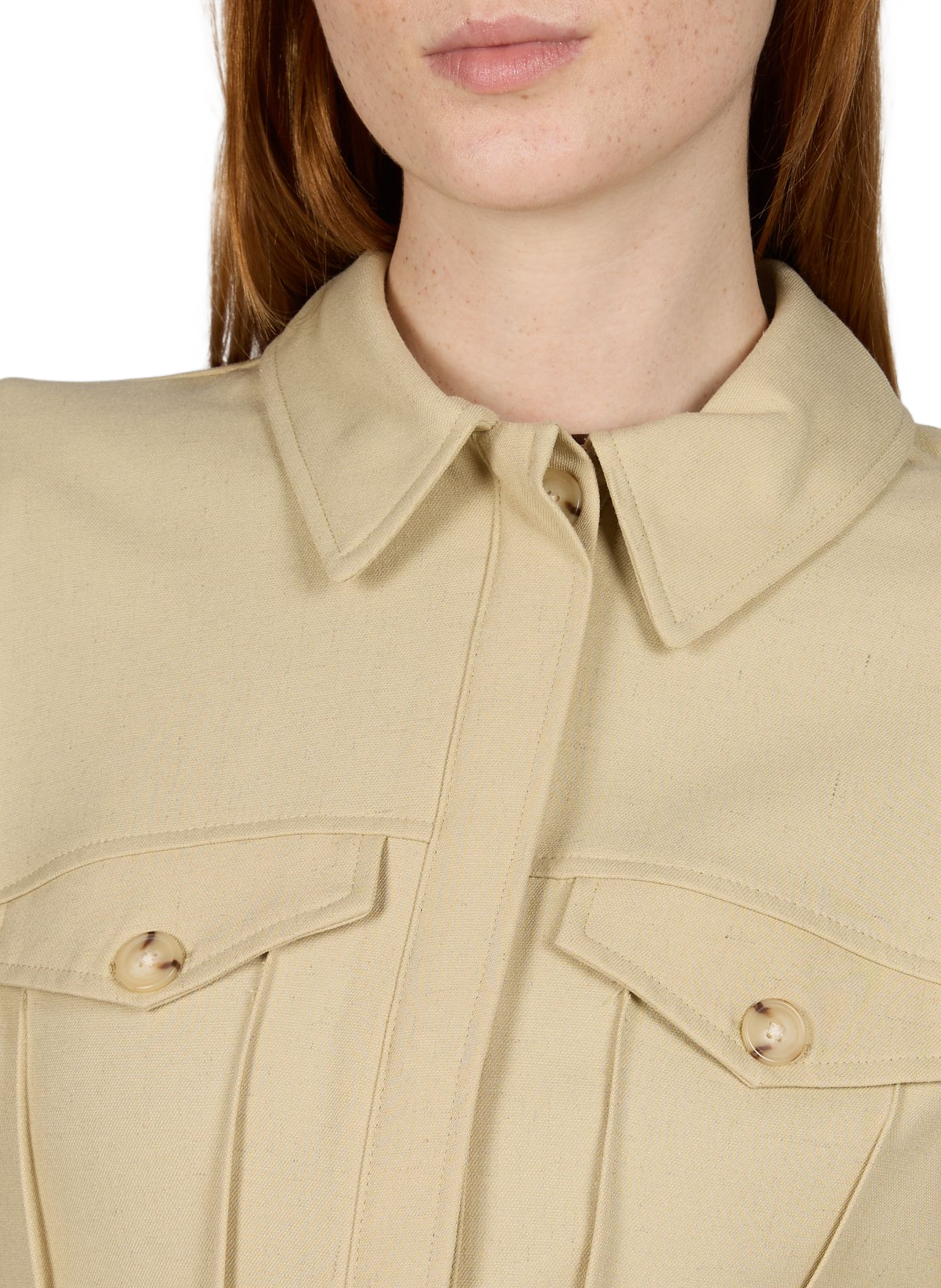 Fitted classic collar shirt TOPSHOP Green