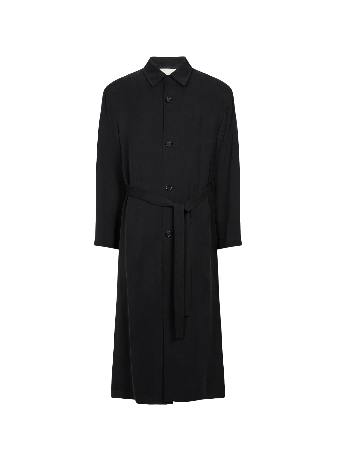 Oversized cotton trench coat AMOMENTO Black