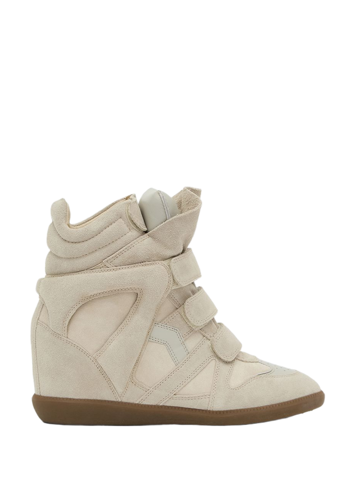 Beckett leather wedge sneakers BEKETT Écru