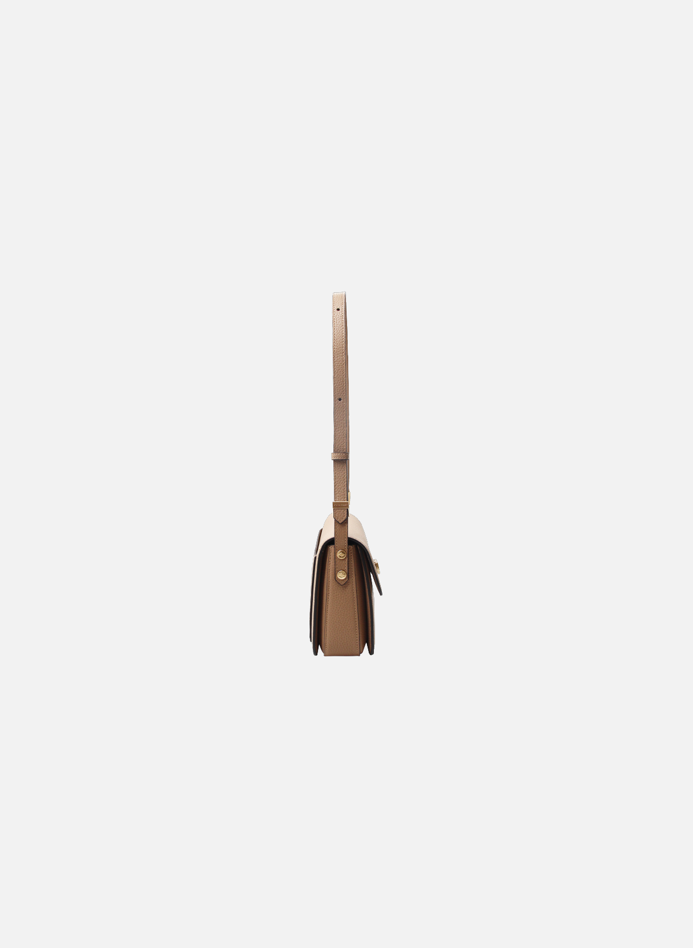 Auteuil | sac porté travers gm en cuir de vachette POURCHET Marron