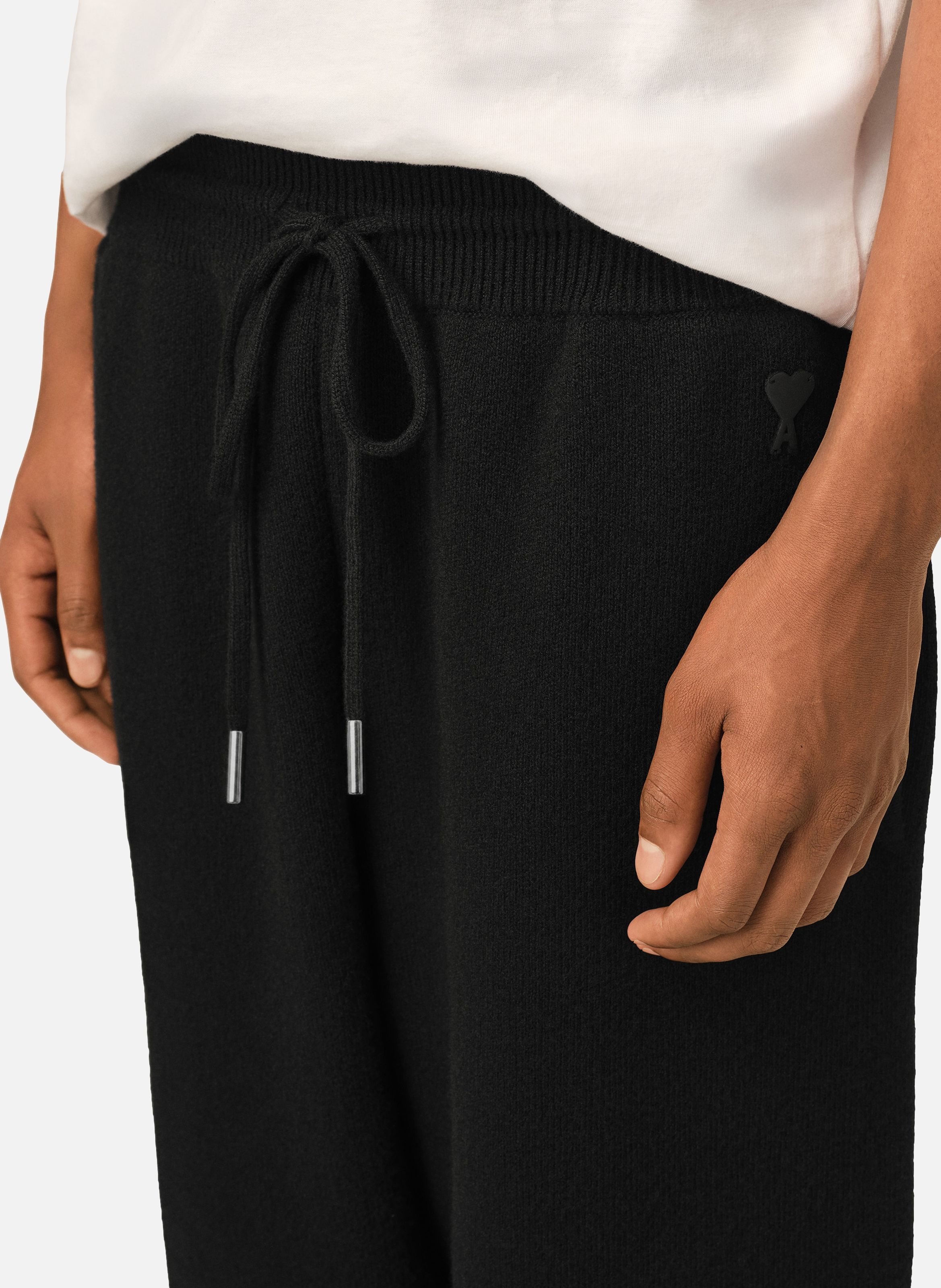 Jogging unisexe en laine AMI PARIS Noir