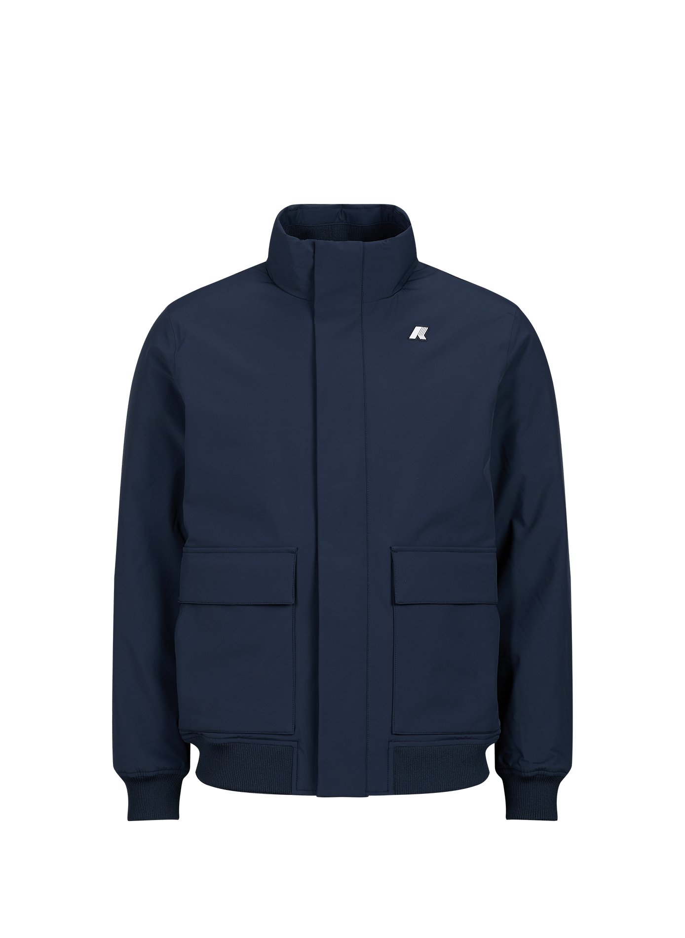 Straight jacket with high collar K-WAY Blue