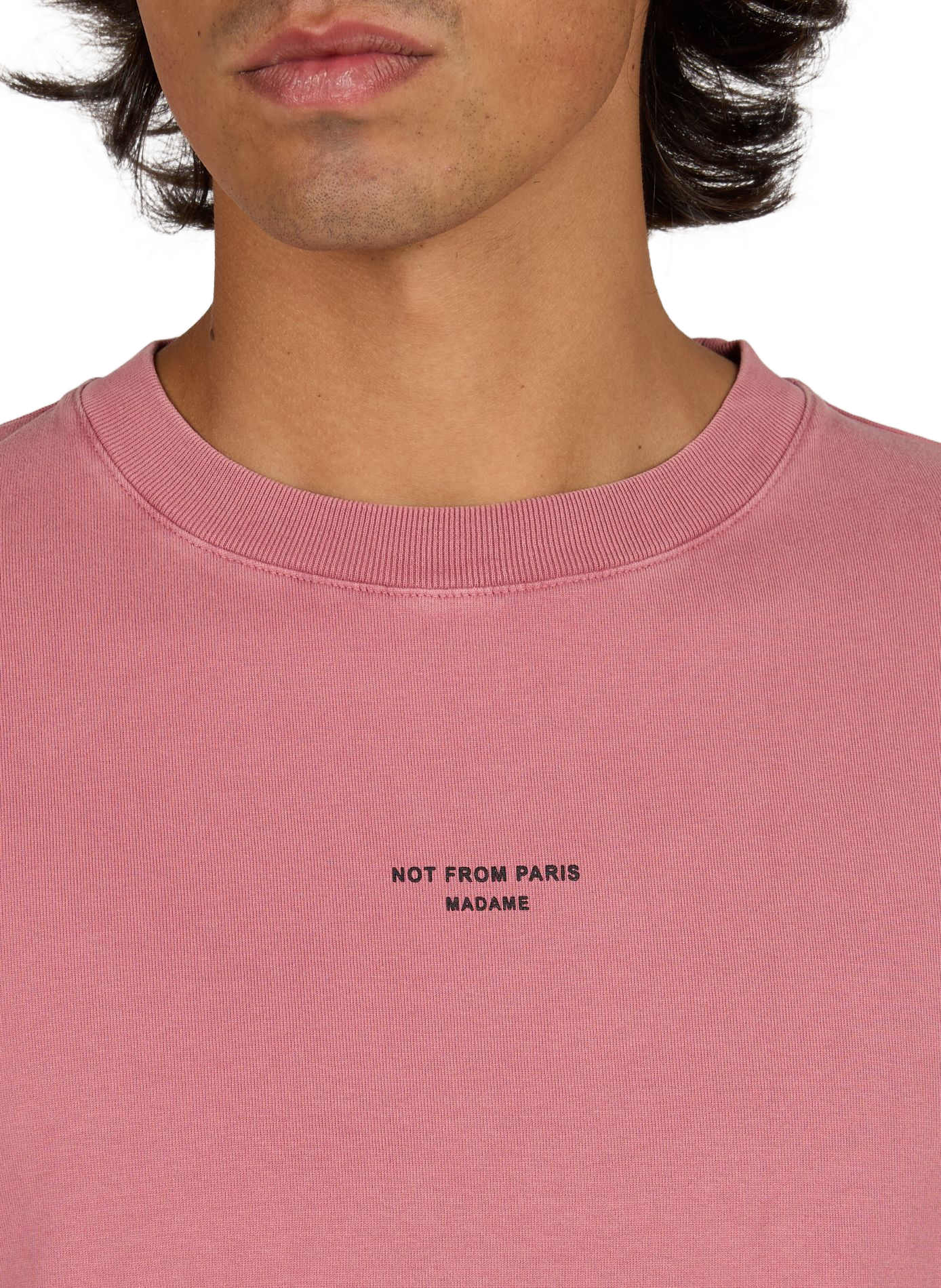 Oversize T-Shirt aus Baumwolle DROLE DE MONSIEUR Rosa