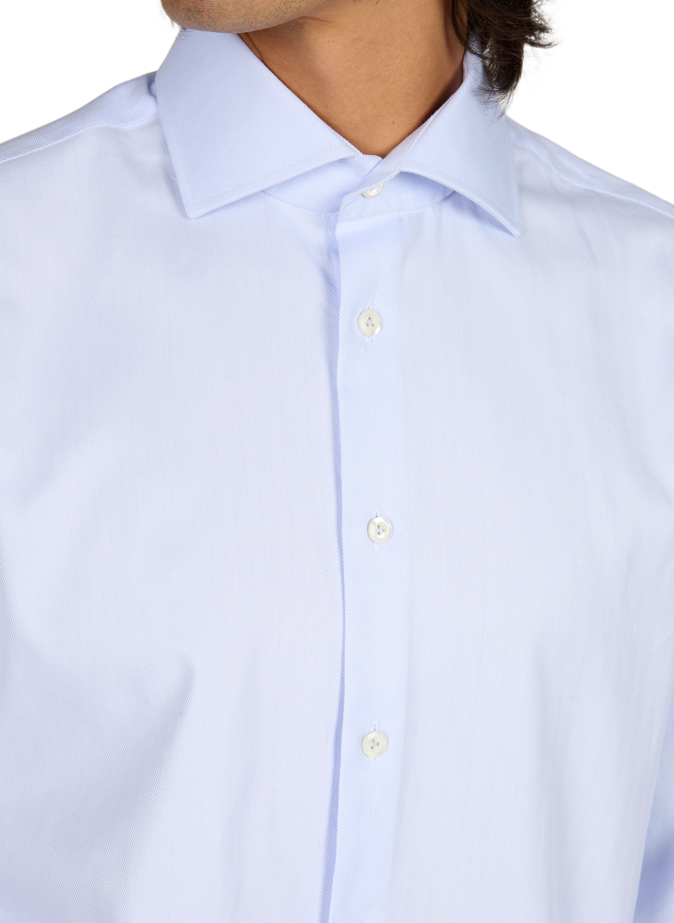 Chemise slim à motif en coton VAN LAACK Bleu