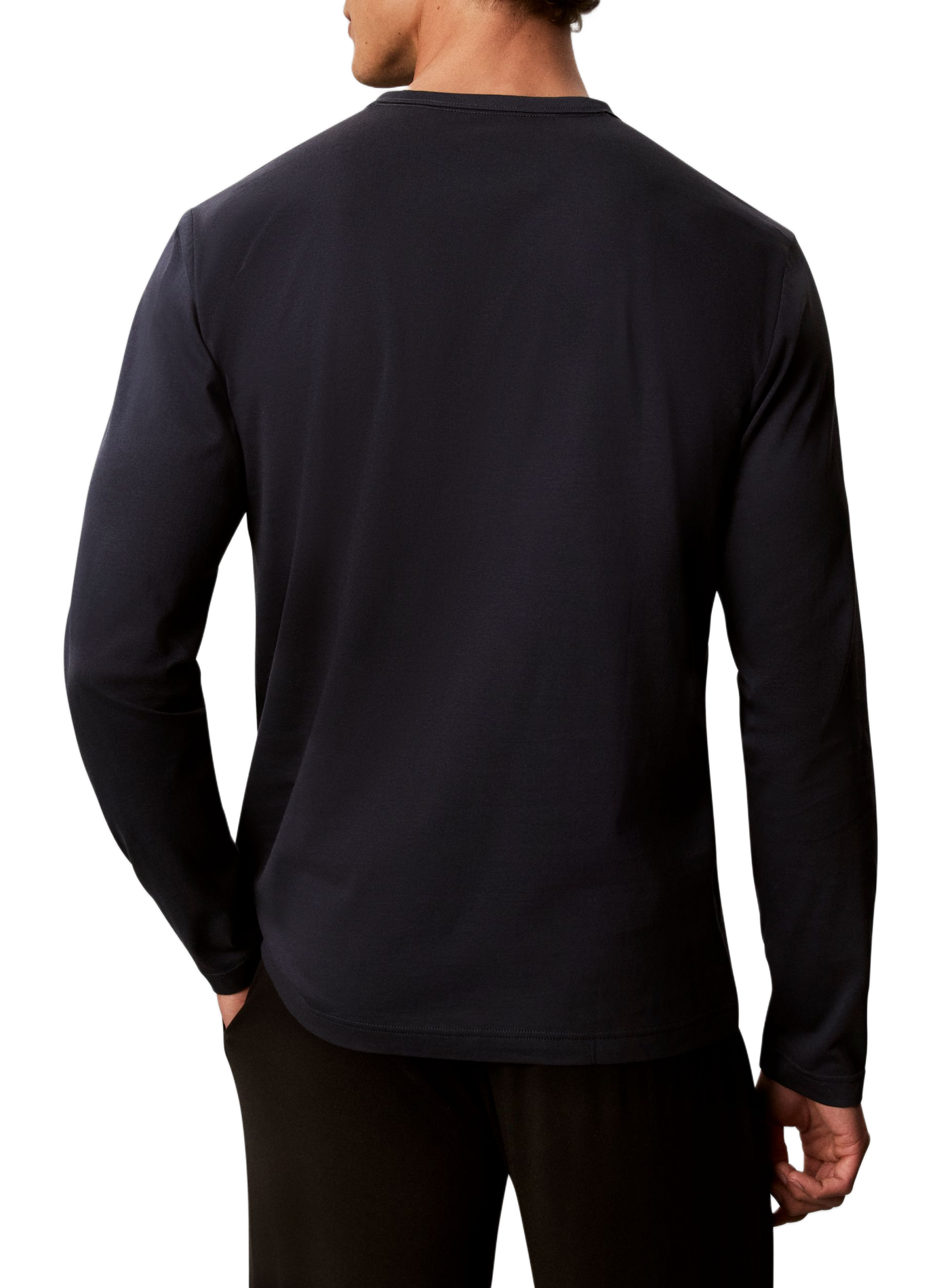 Pyjama-T-Shirt mit Baumwoll-Logo. CALVIN KLEIN Blau