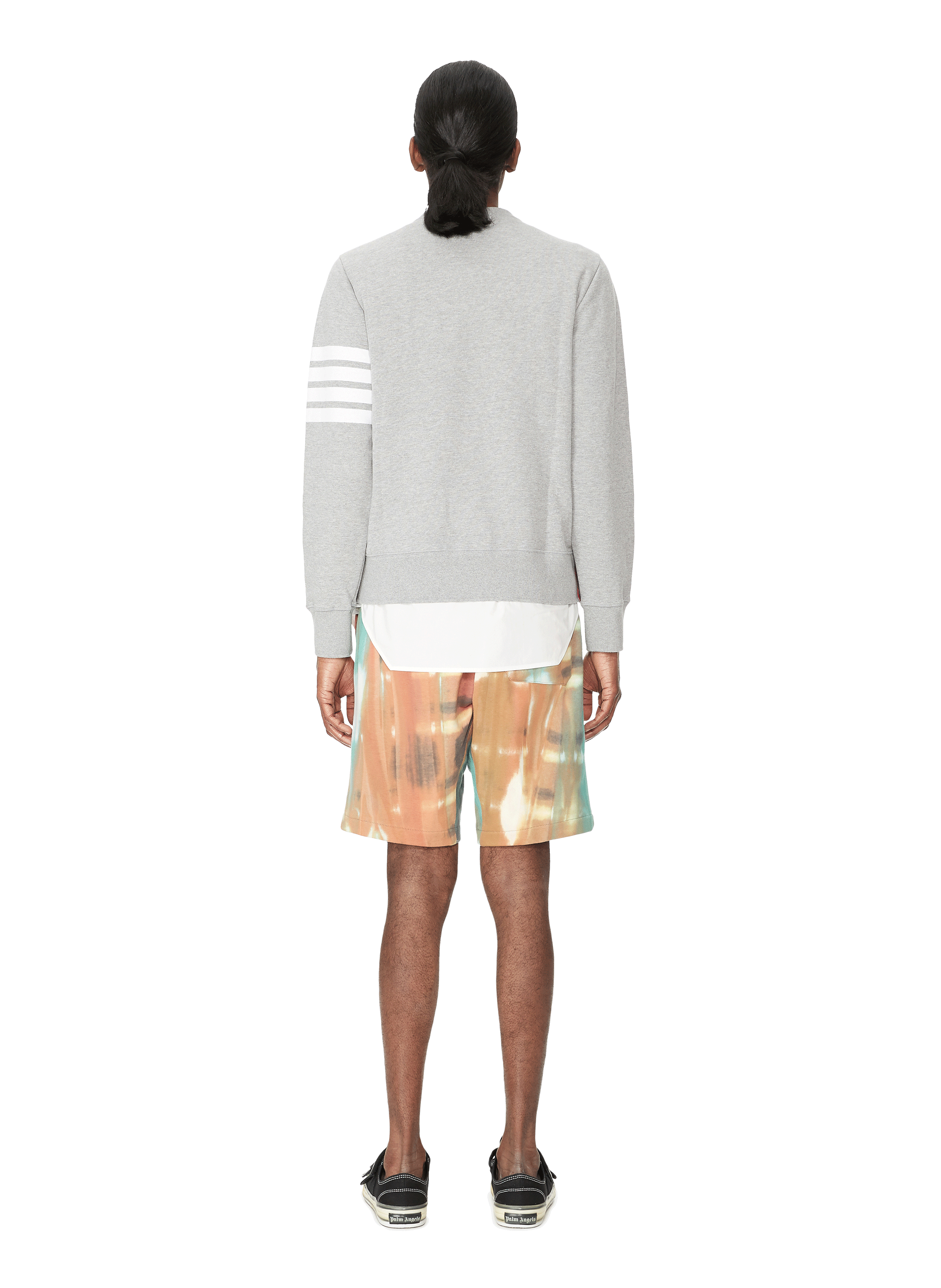 Baumwoll-Sweatshirt THOM BROWNE Grau