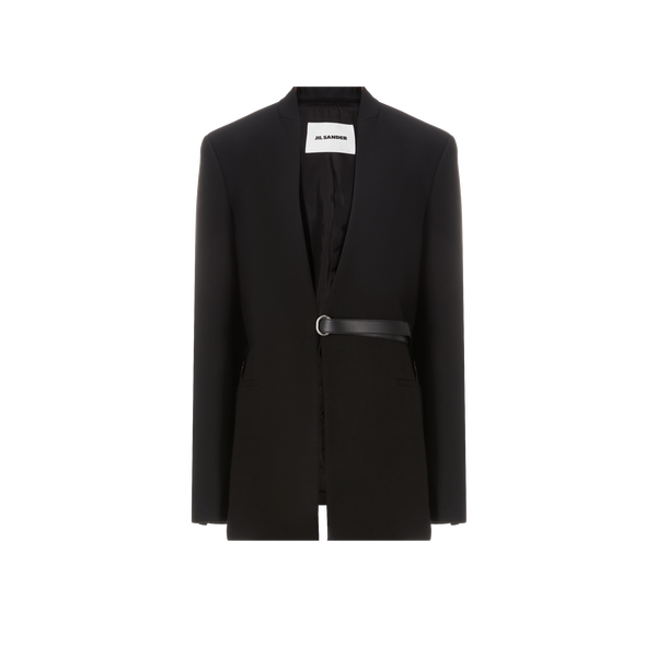 Jil Sander Virgin Wool Suit Jacket In Black
