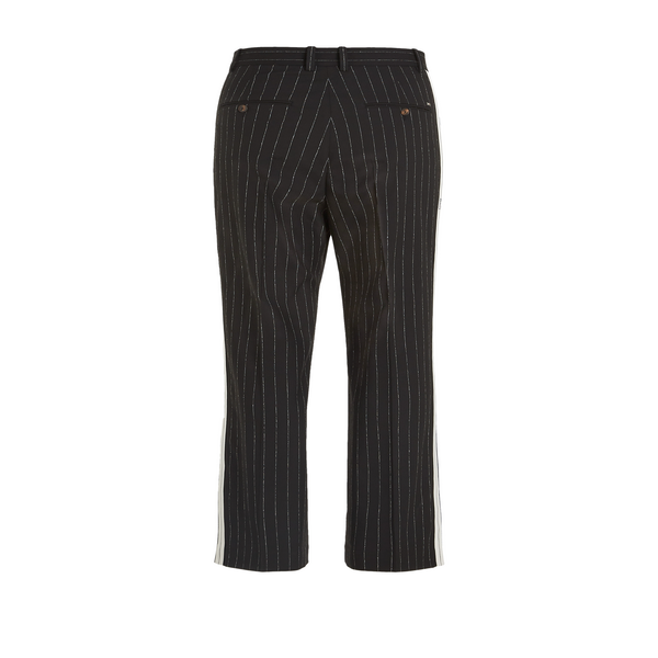 Tommy Hilfiger Striped Trousers In Black