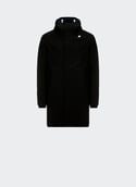 Parka mi-longue à capuche  Black pure