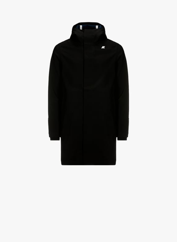 Parka mi-longue à capuche | Noir by K-WAY Parka mi-longue à capuche Noir