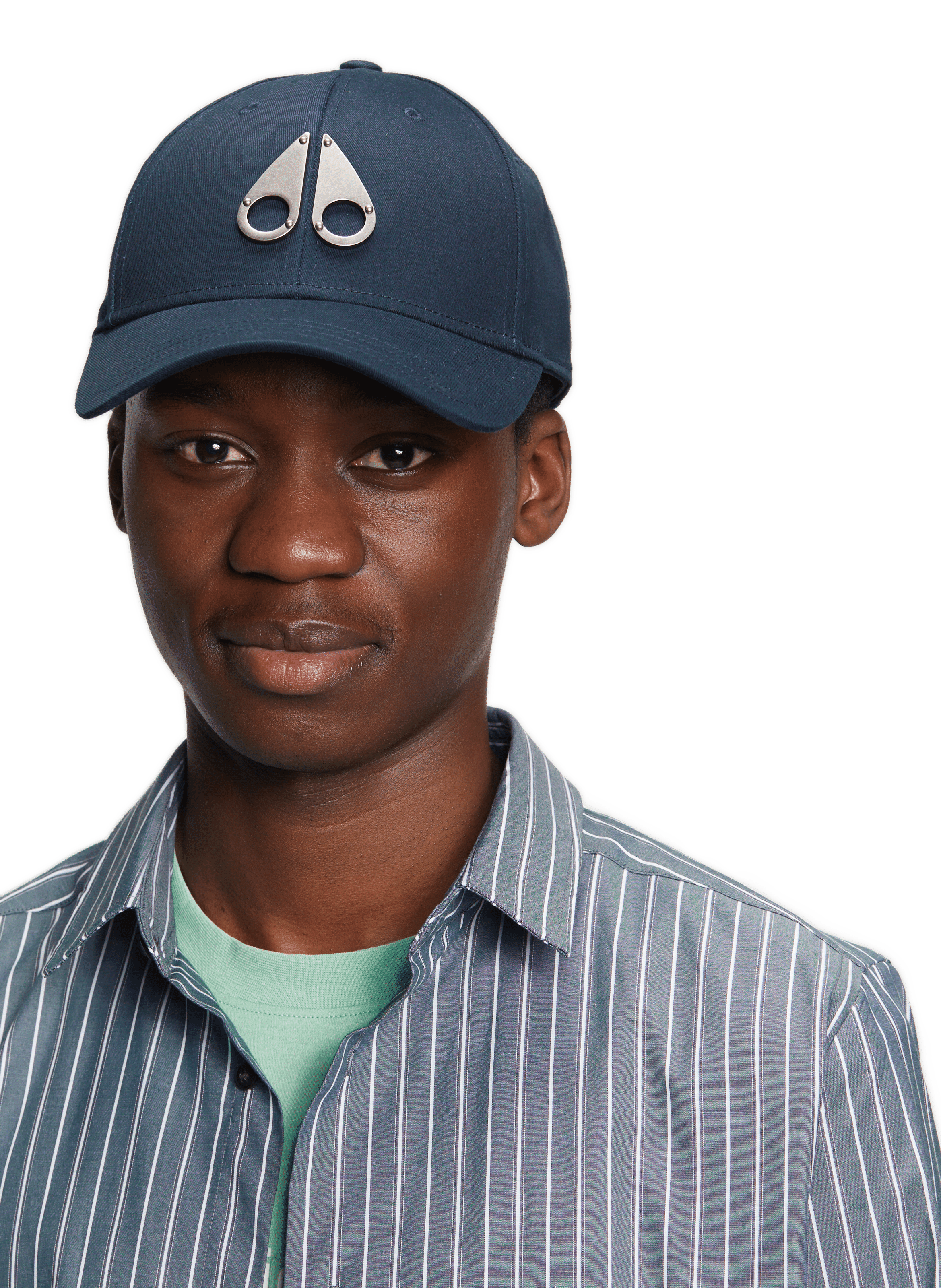 Casquette à logo en coton MOOSE KNUCKLES Bleu