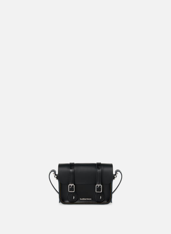 7 Leather Satchel Black Kiev Bag Black by DR. MARTENS DR. MARTENS 7 Leather Satchel Black Kiev Bag Black