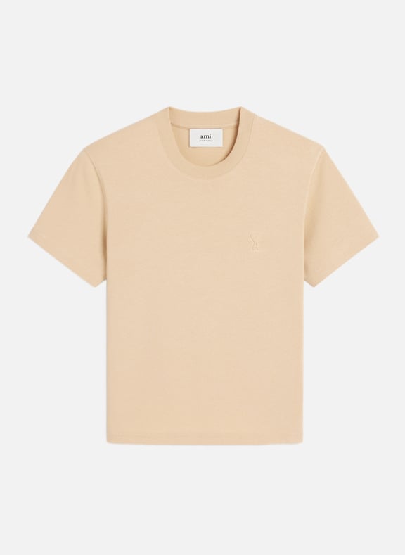 T-shirt ami de coeur unisexe Beige by AMI PARIS AMI PARIS T-shirt ami de coeur unisexe Beige