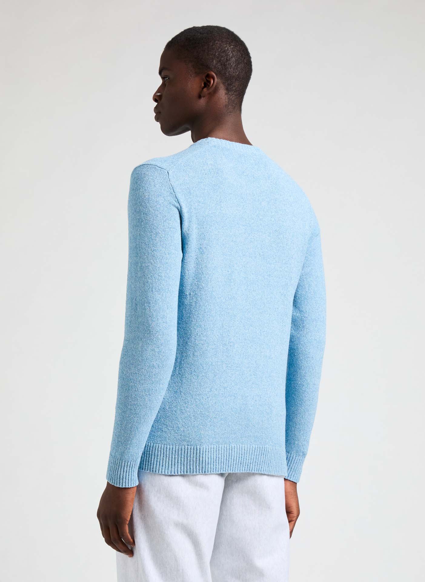 Pull en coton mélangé AU PRINTEMPS PARIS Bleu
