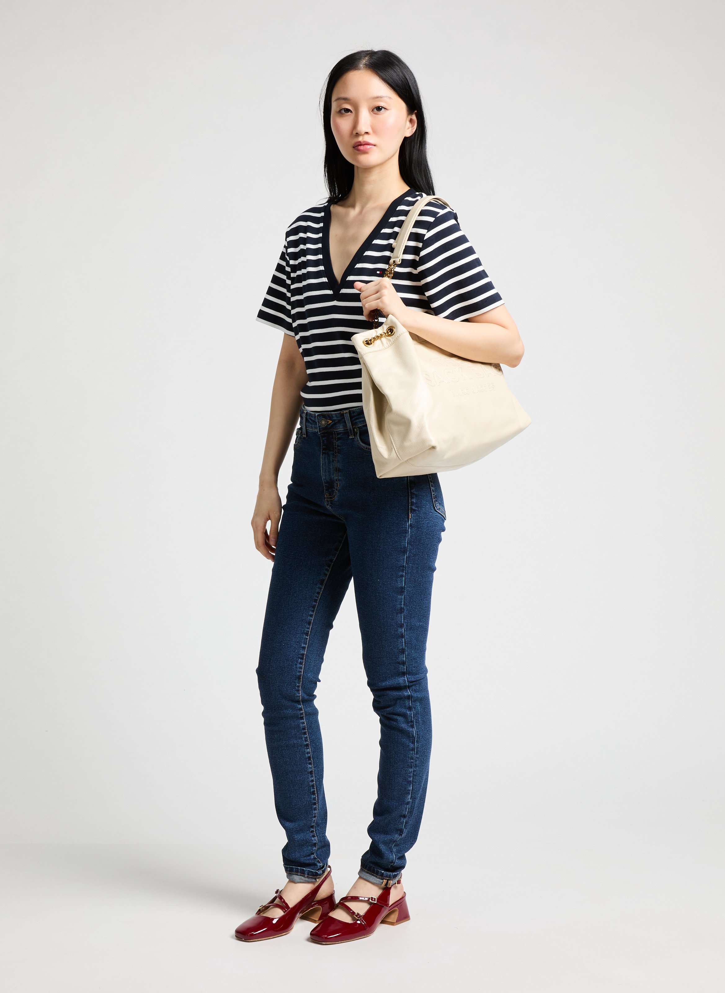 Sac cabas The Large Chain Sack  MARC JACOBS Beige