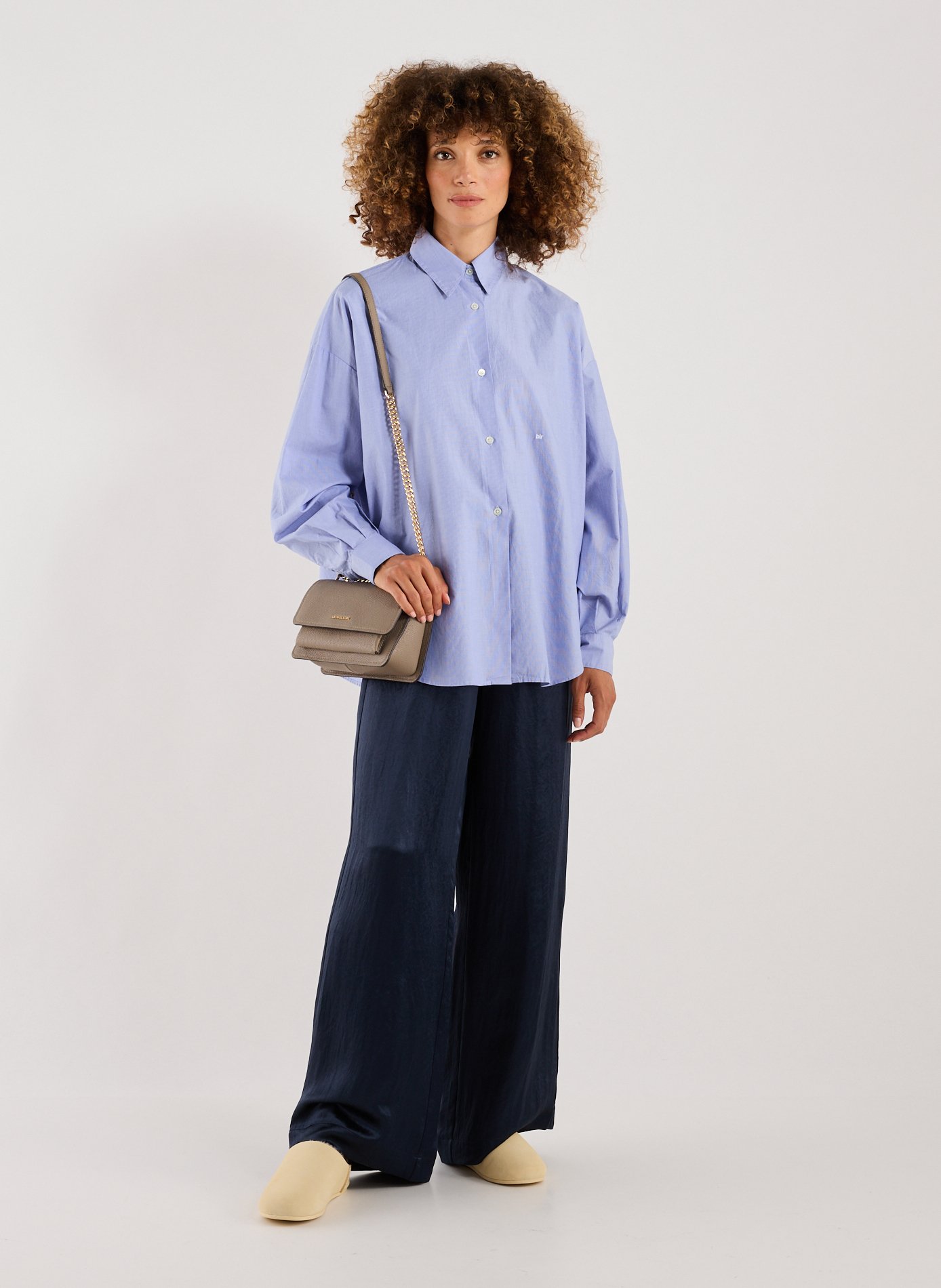 Chemise ample rayée en coton BELLEROSE Bleu