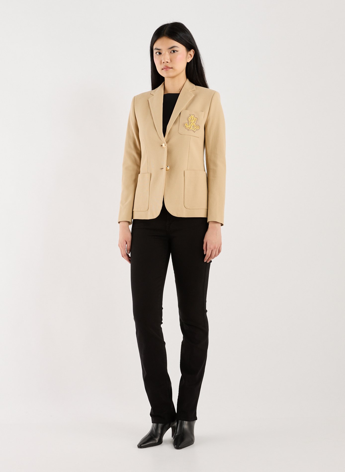 Blazer en coton LAUREN Beige