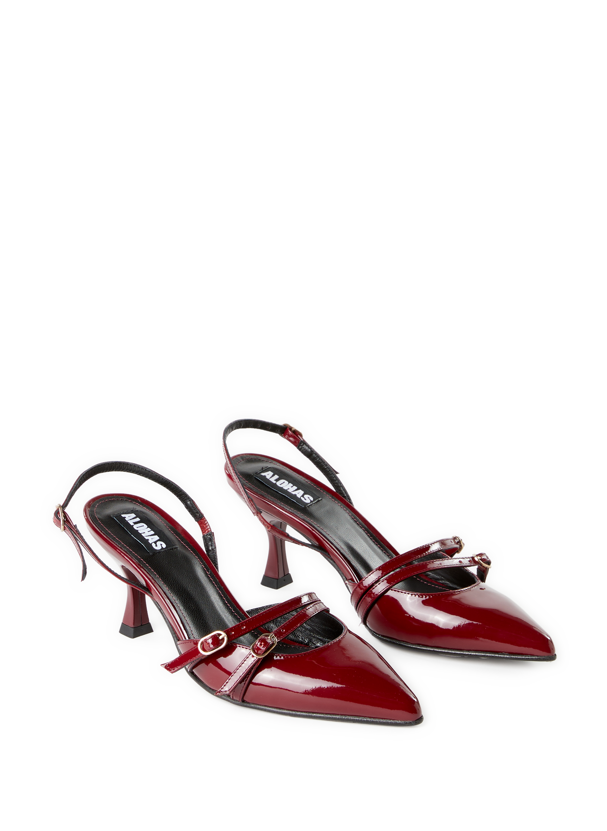 Escarpins Joelle Onix en cuir verni ALOHAS Rouge