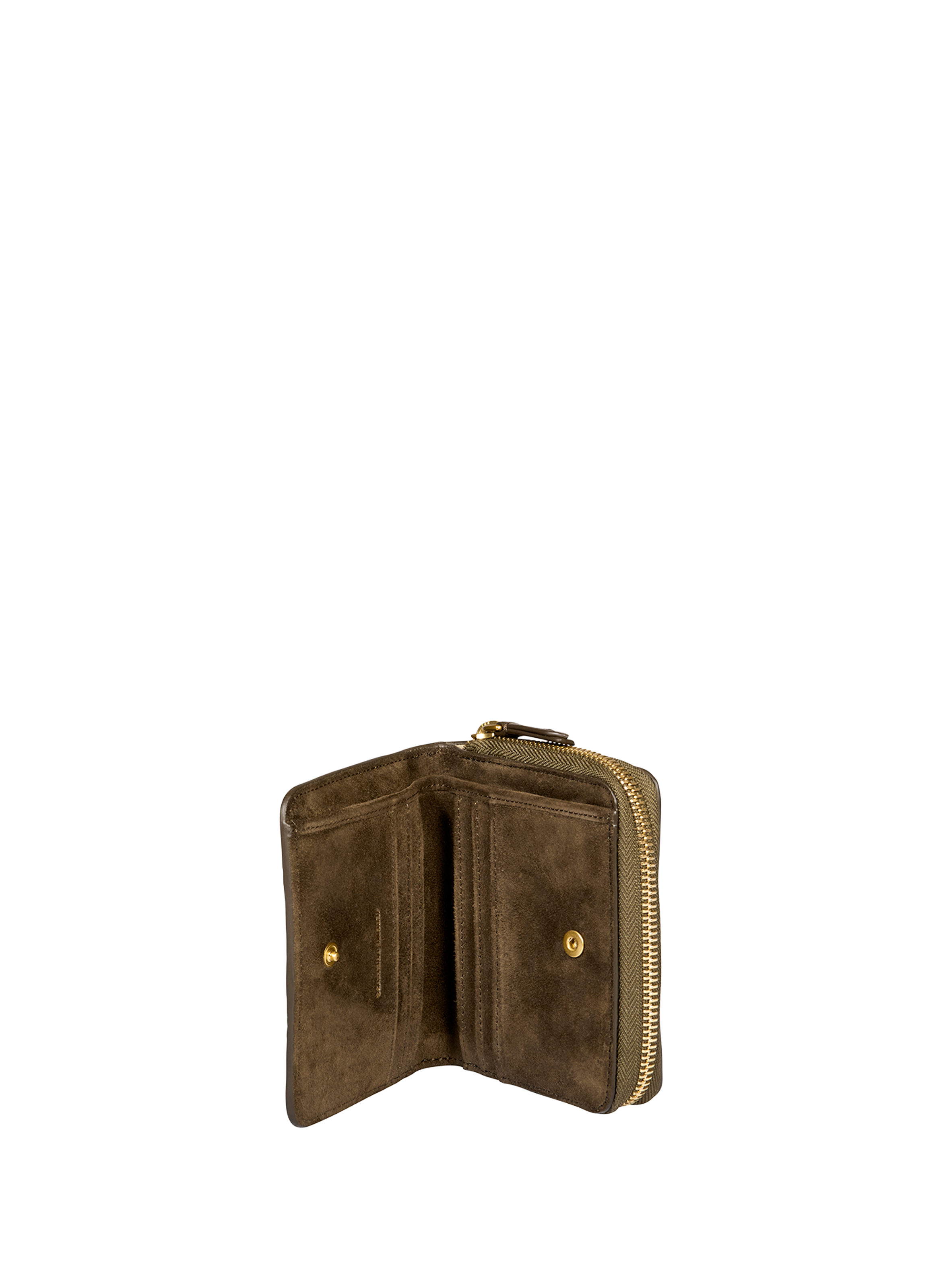 Small wallet in goat and lamb leather JÉRÔME DREYFUSS Khaki