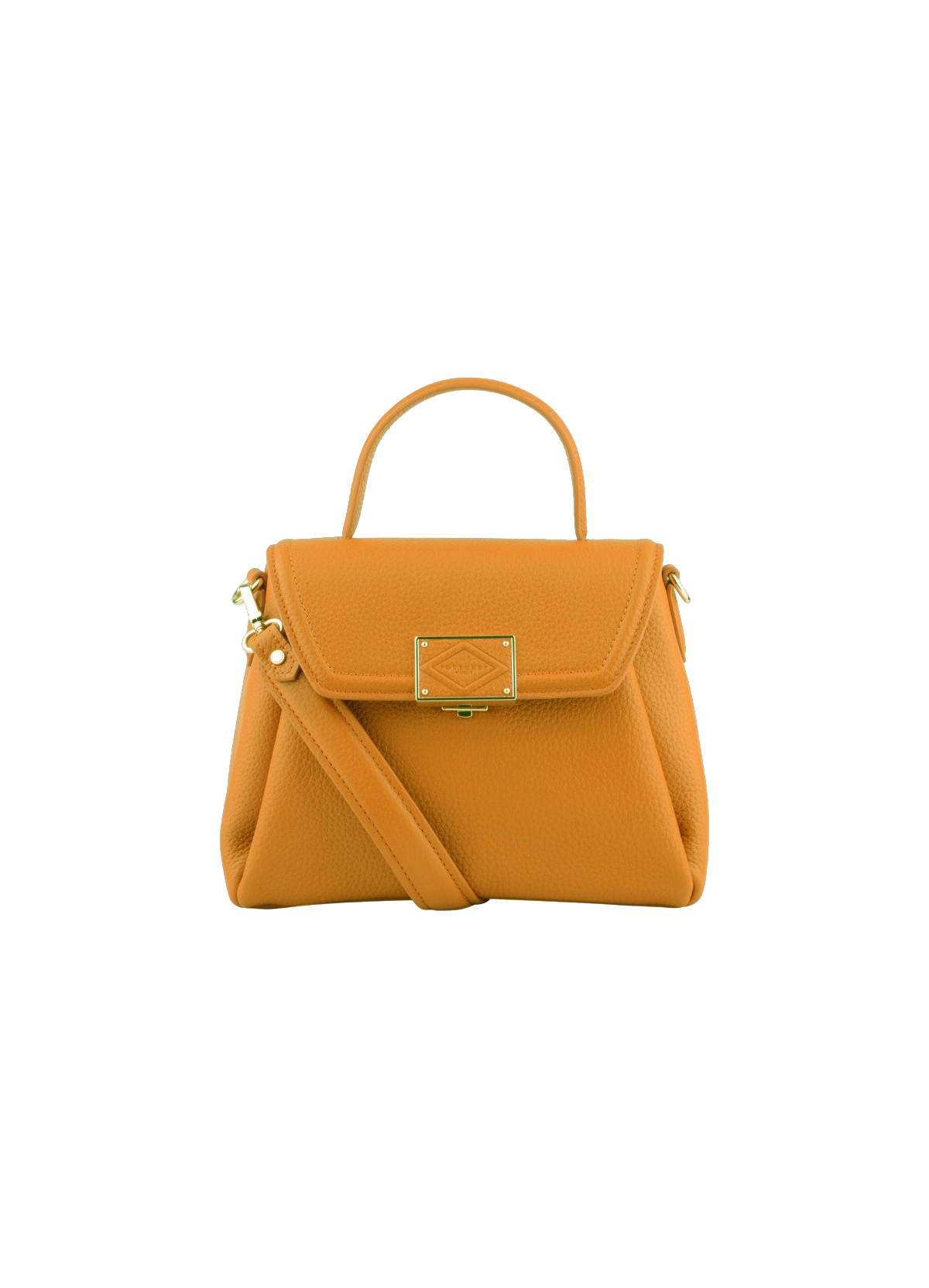 Carat | Sac porté épaule en cuir de vachette POURCHET Jaune