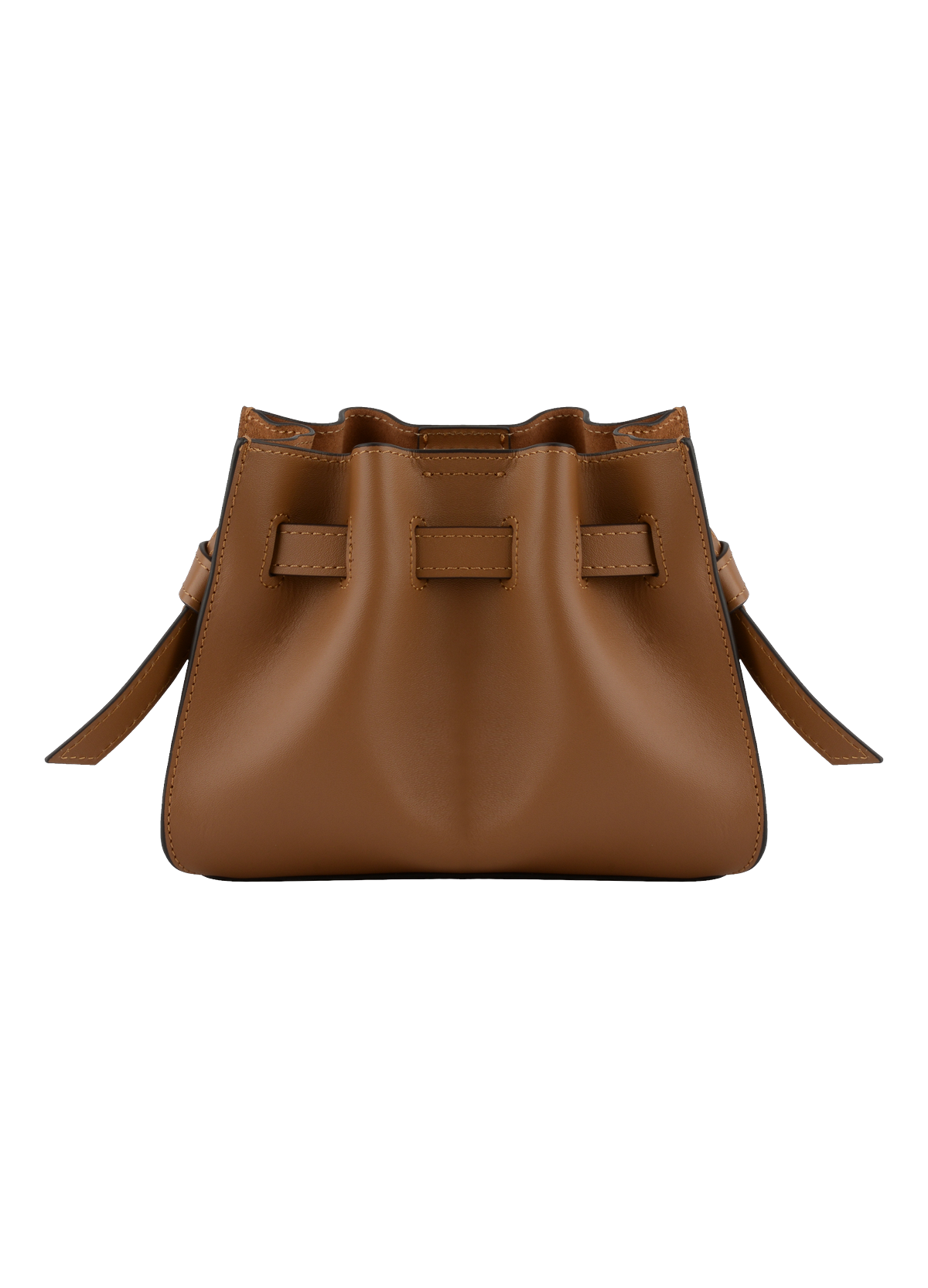 Blossom daim | sac porté travers pm POURCHET Marron