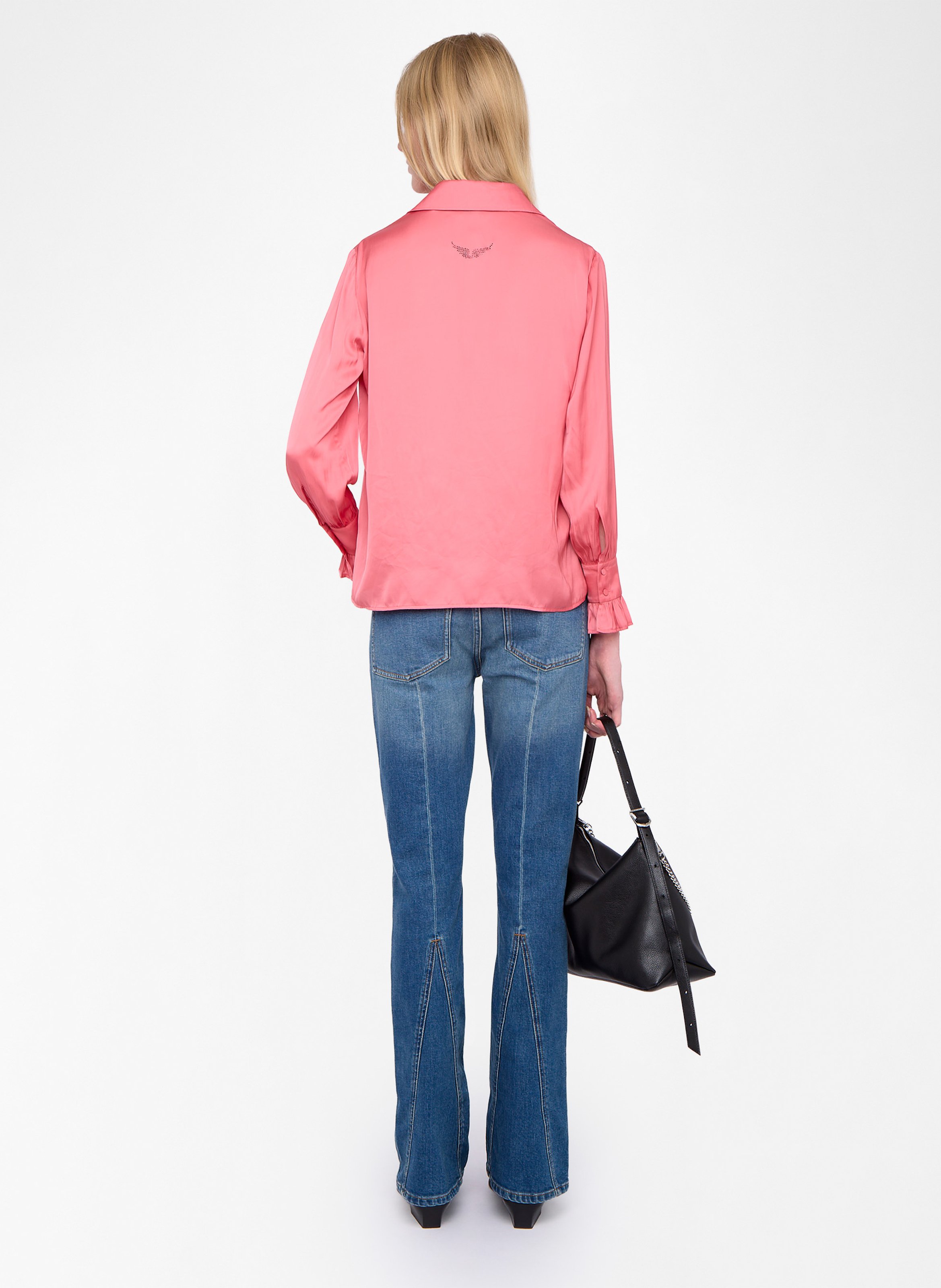 Chemise droite satinée thely ZADIG&VOLTAIRE Rose