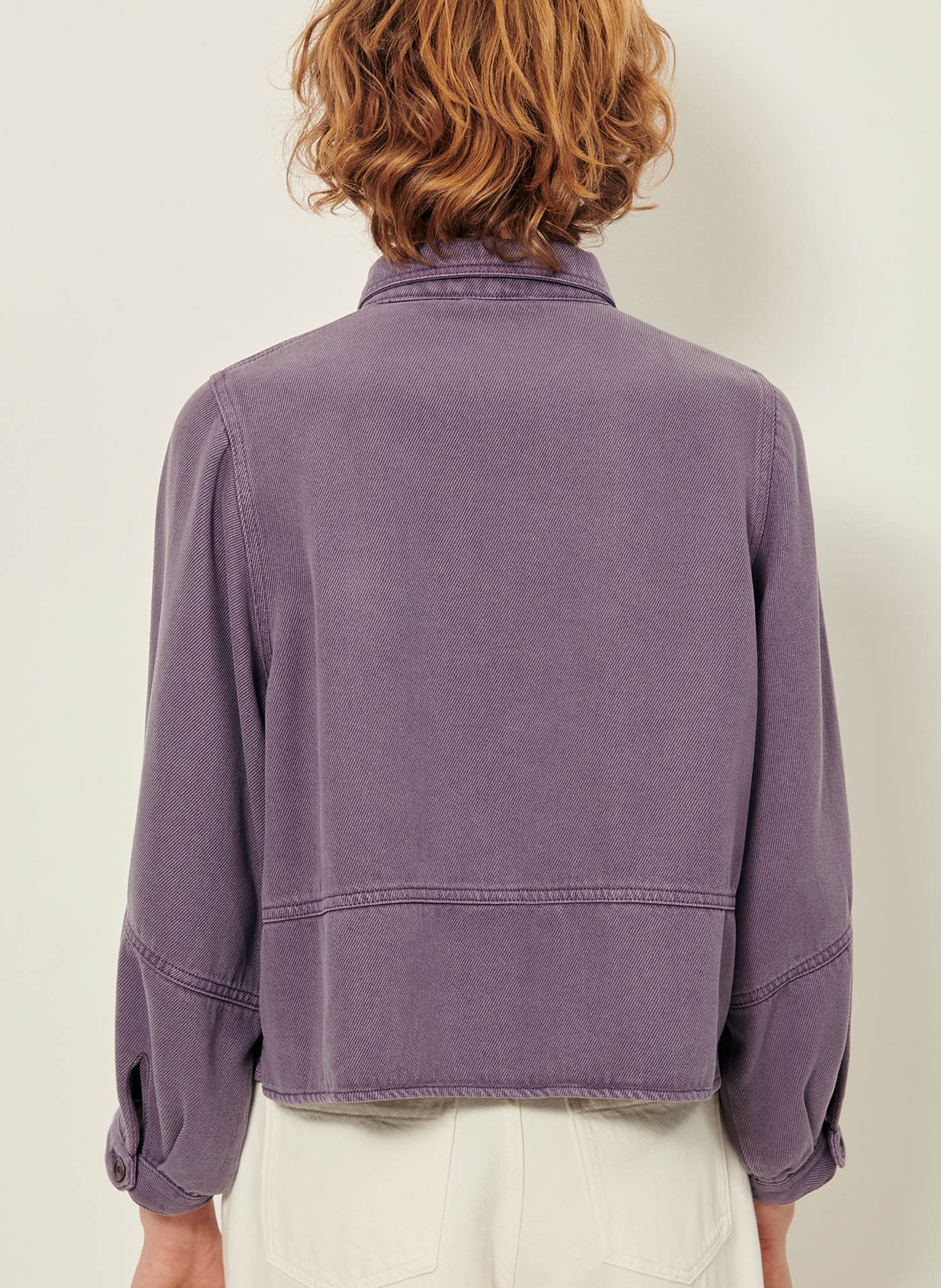 Veste col classique en jean leone SESSUN Violet