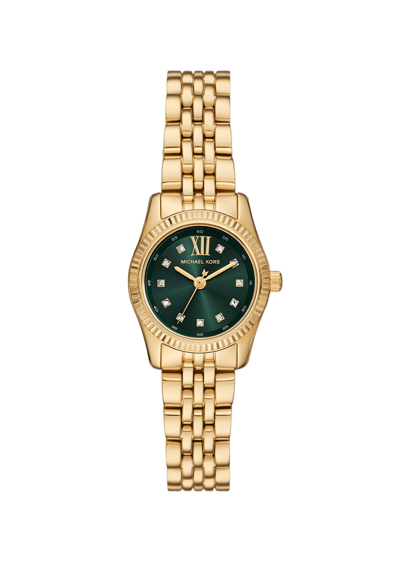 Montre quartz Petite Lexington en acier inoxydable MICHAEL KORS MONTRES Vert