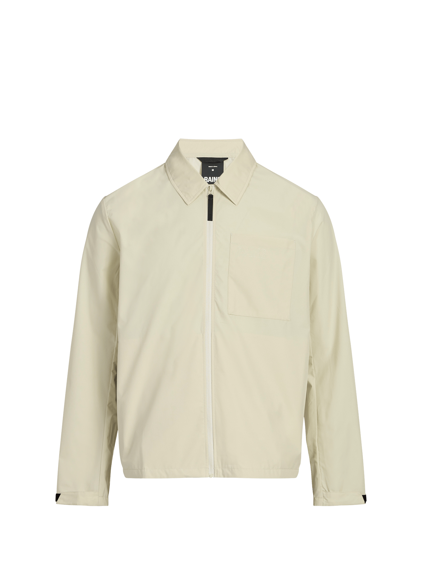 Veste droite col classique unie RAINS Vert