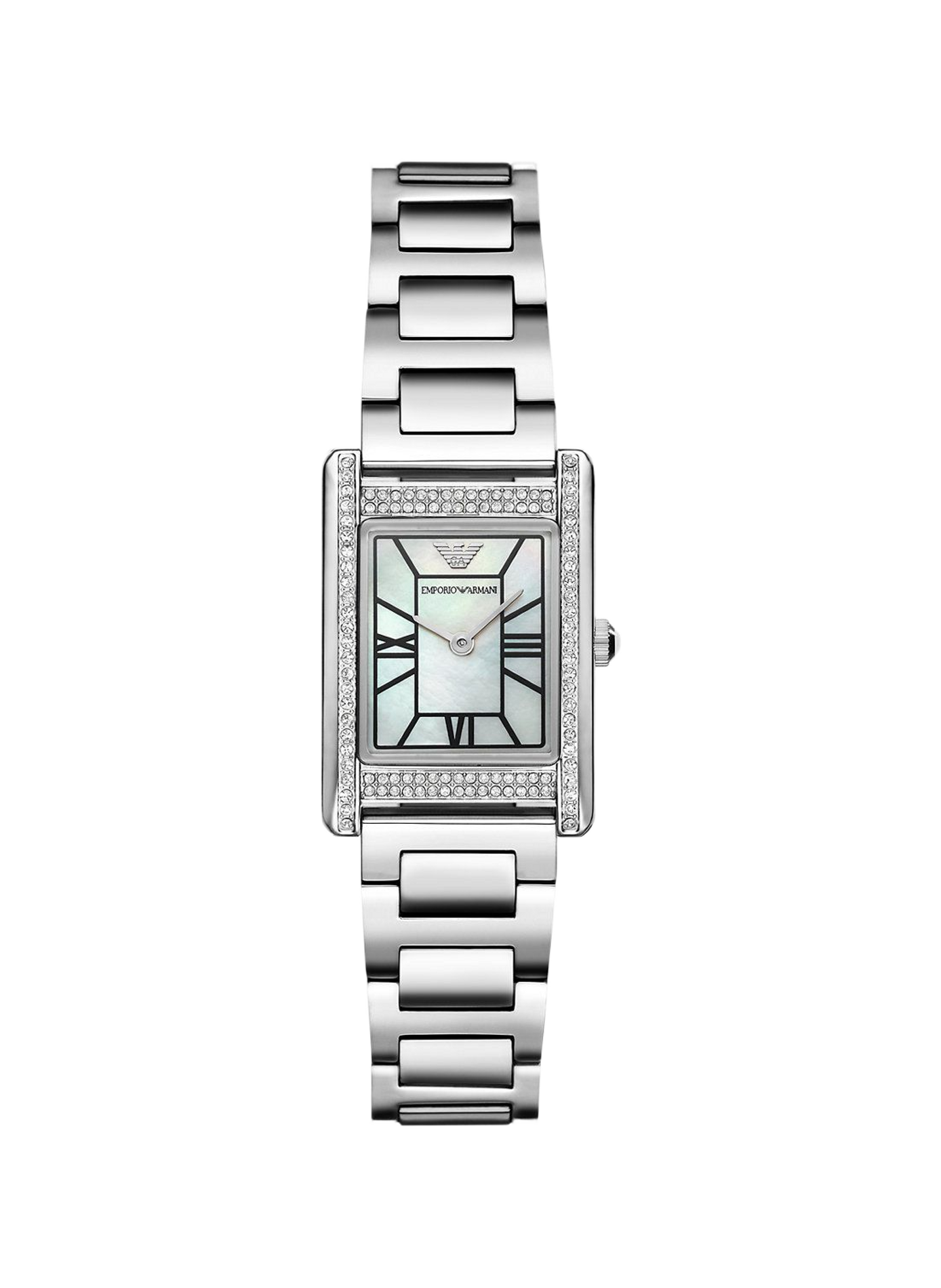 Montre quartz en acier inoxydable ARMANI MONTRES Blanc