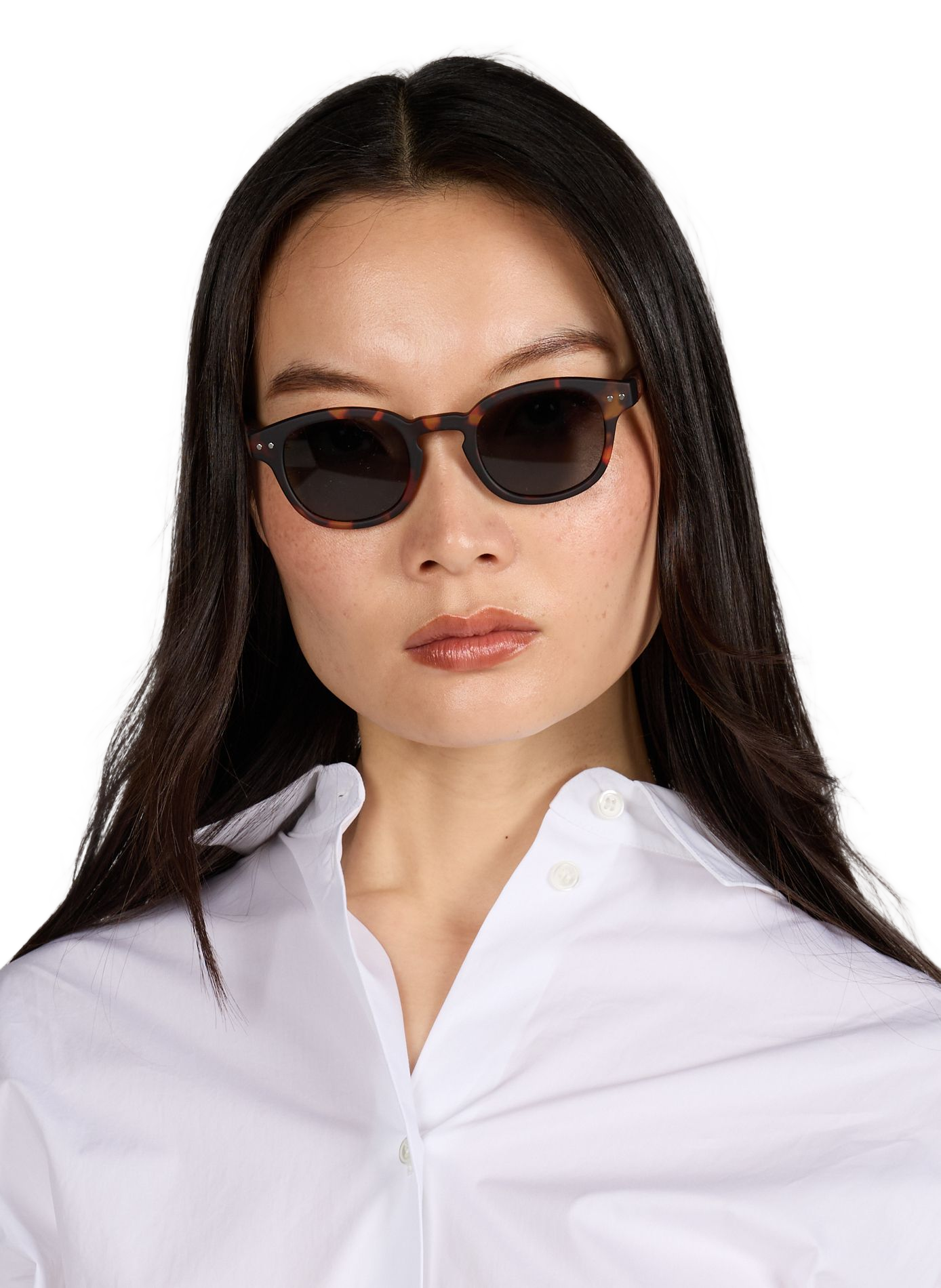 Lunettes de soleil rondes IZIPIZI Marron