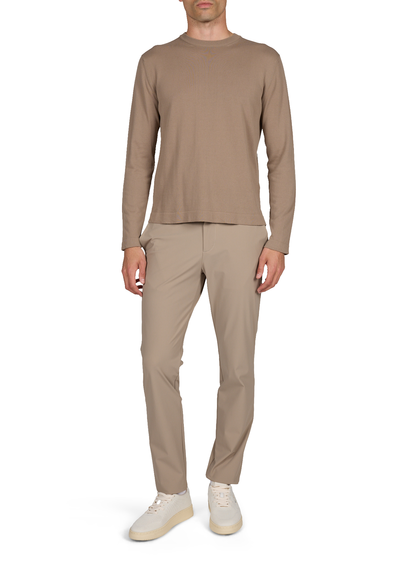 Straight cotton jumper CRUNA Beige