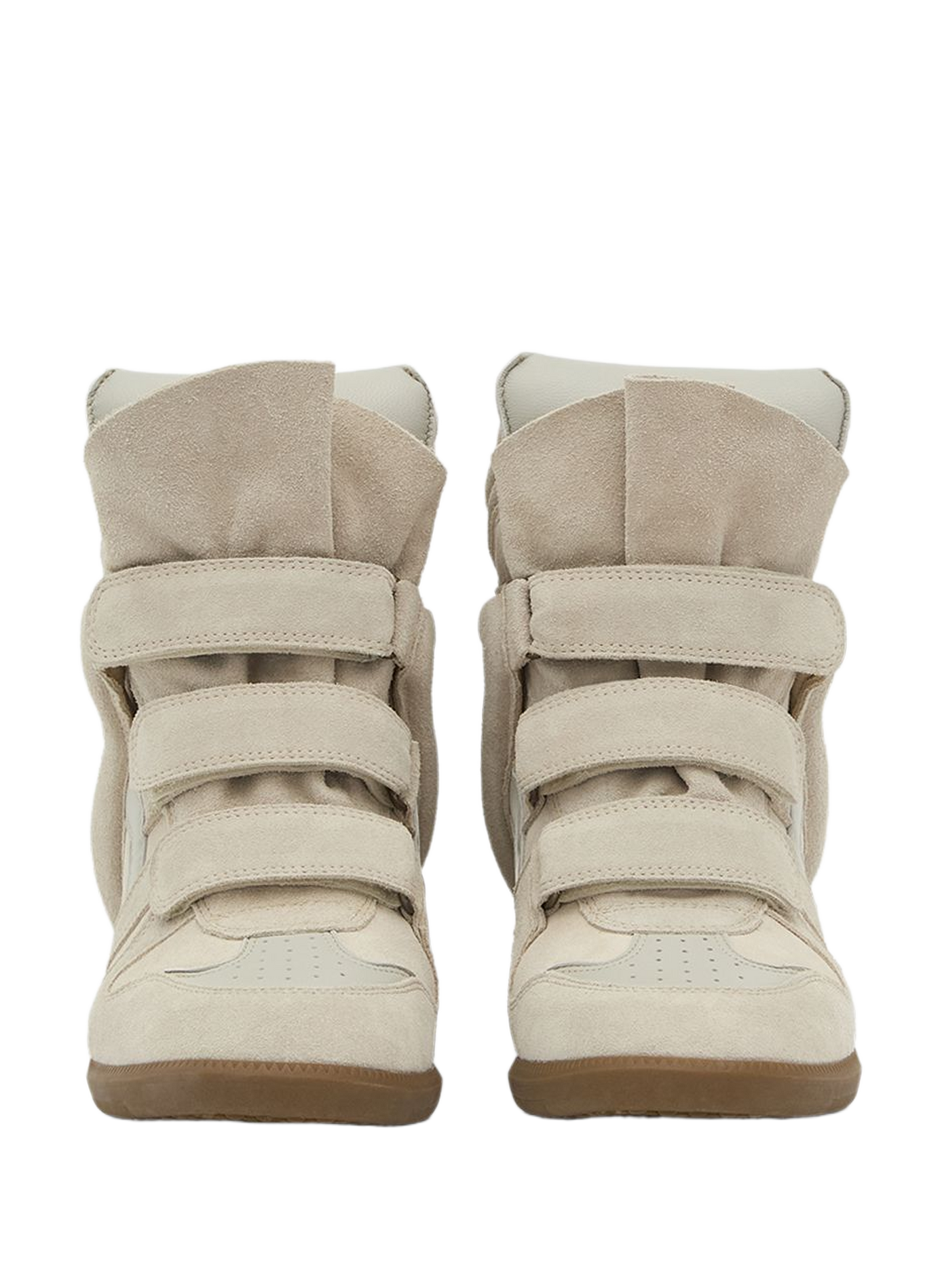 Beckett leather wedge sneakers ISABEL MARANT White