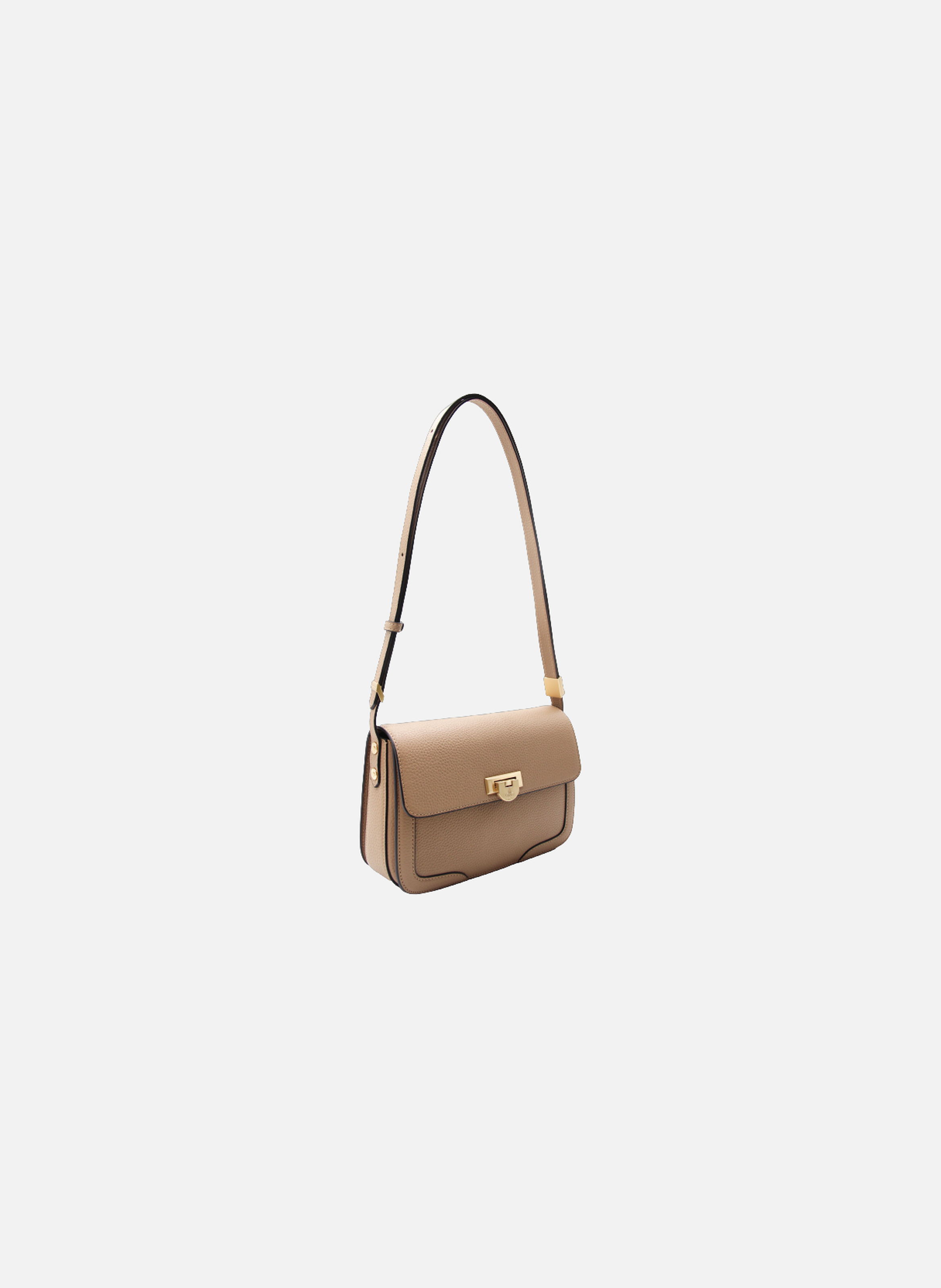 Auteuil | sac porté travers gm en cuir de vachette POURCHET Marron