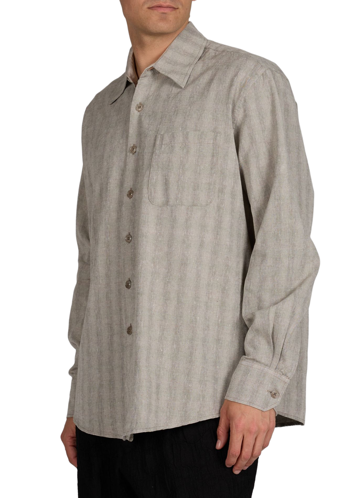 Chemise en coton et lin  OUR LEGACY Beige