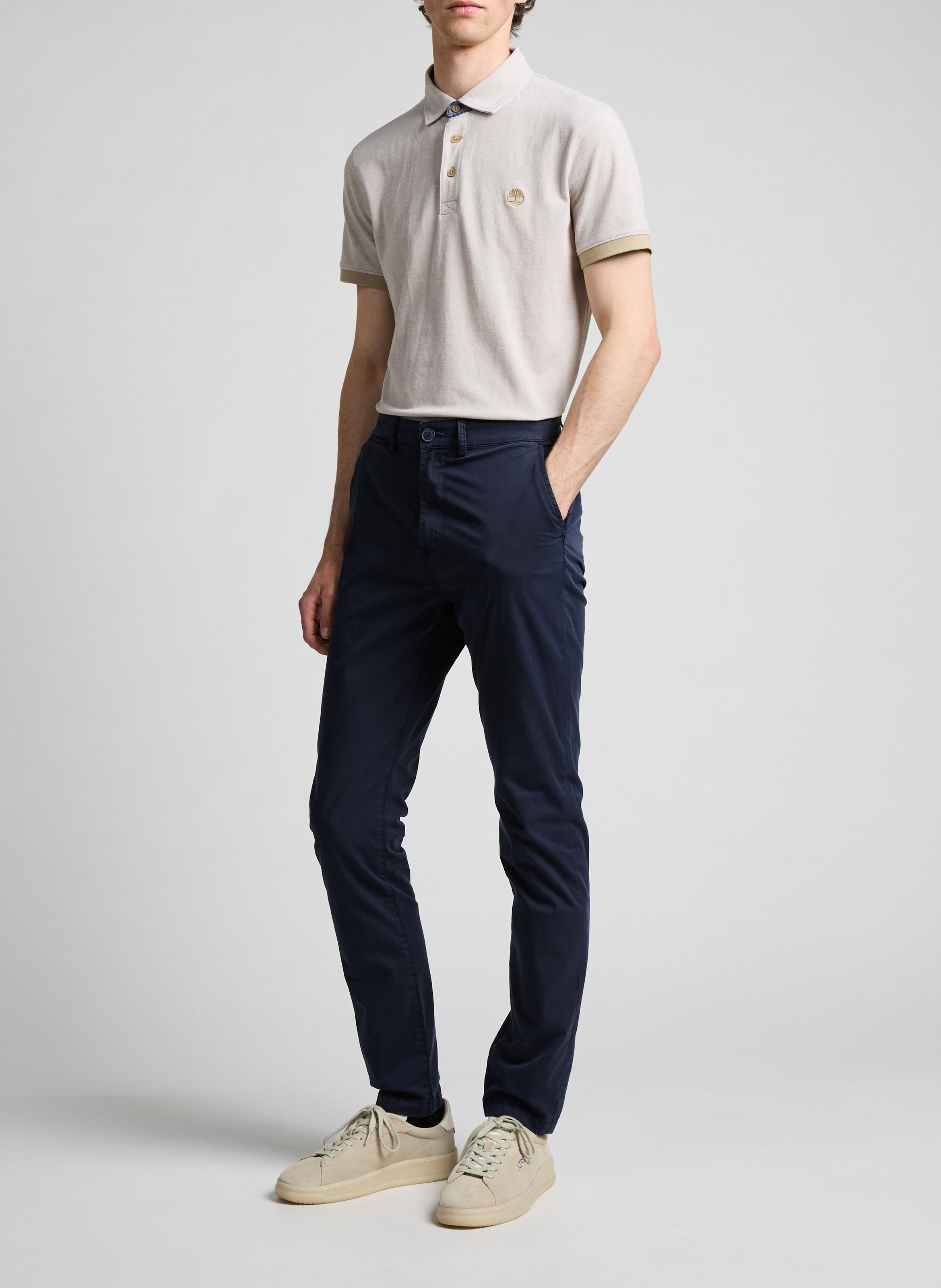Straight-leg cotton trousers NAPAPIJRI Blue