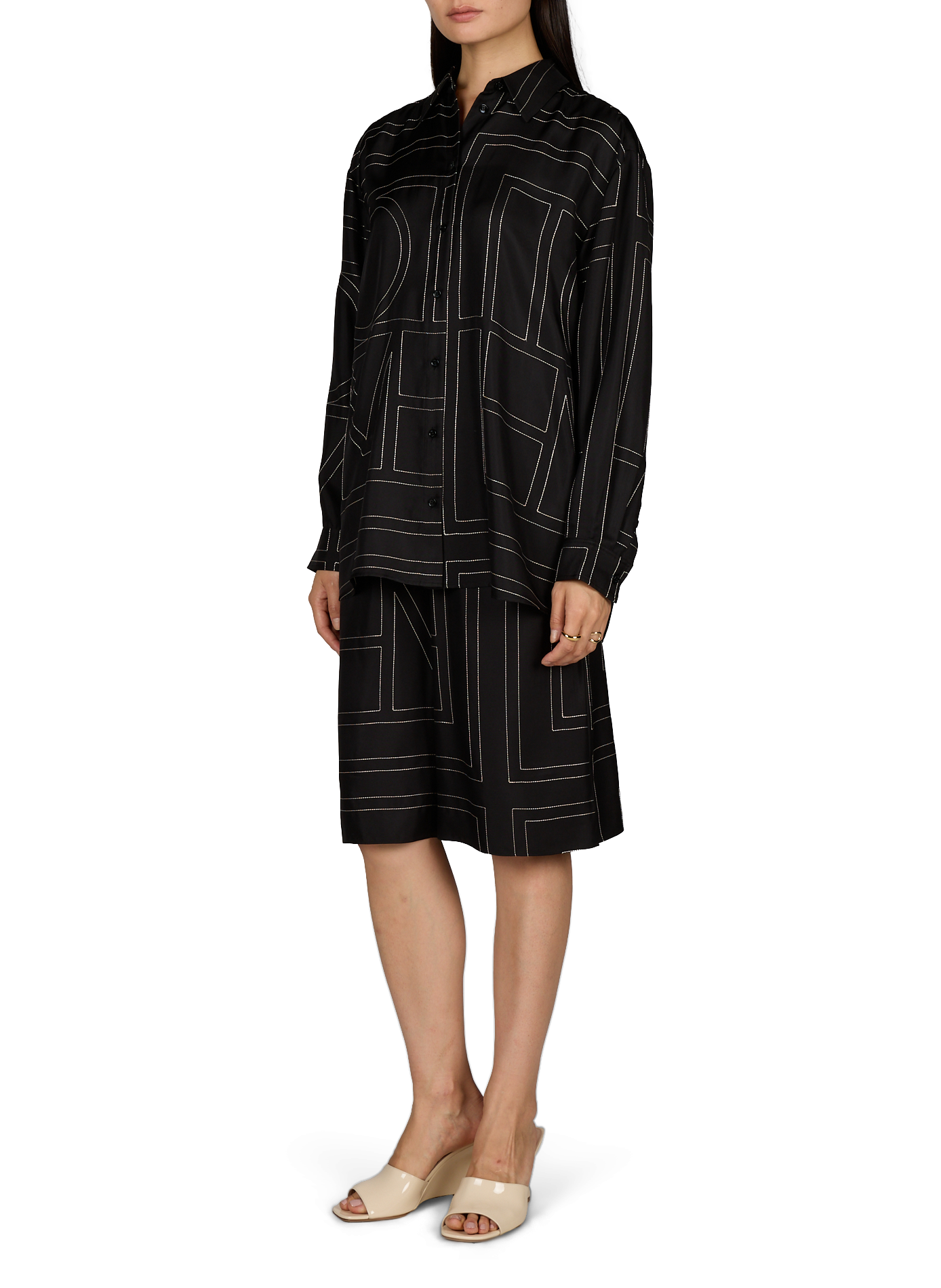 Silk pajamas TOTEME Black